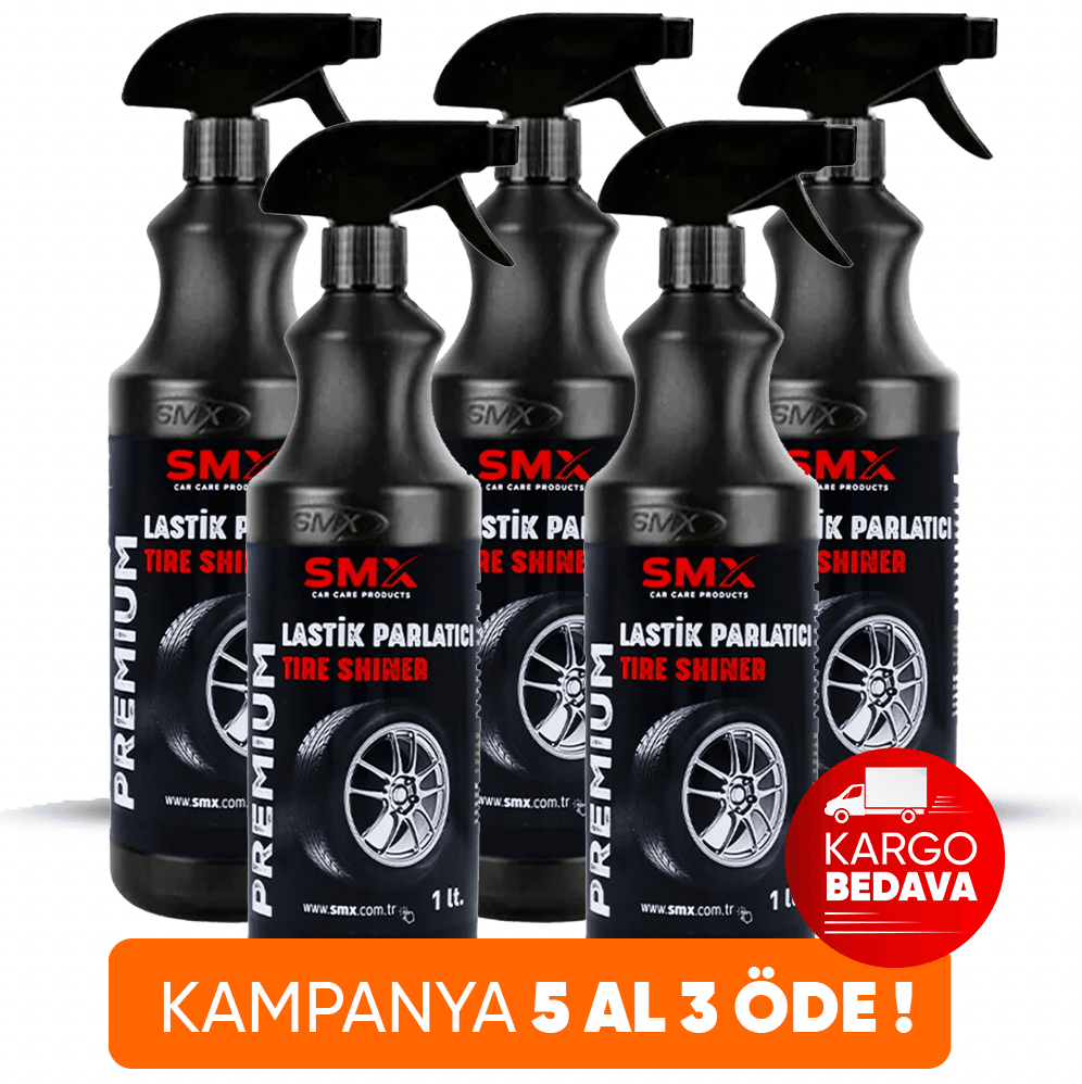 Lastik Parlatıcı 1 Lt 5 Adet 🎁 5 Al, 3 Öde!