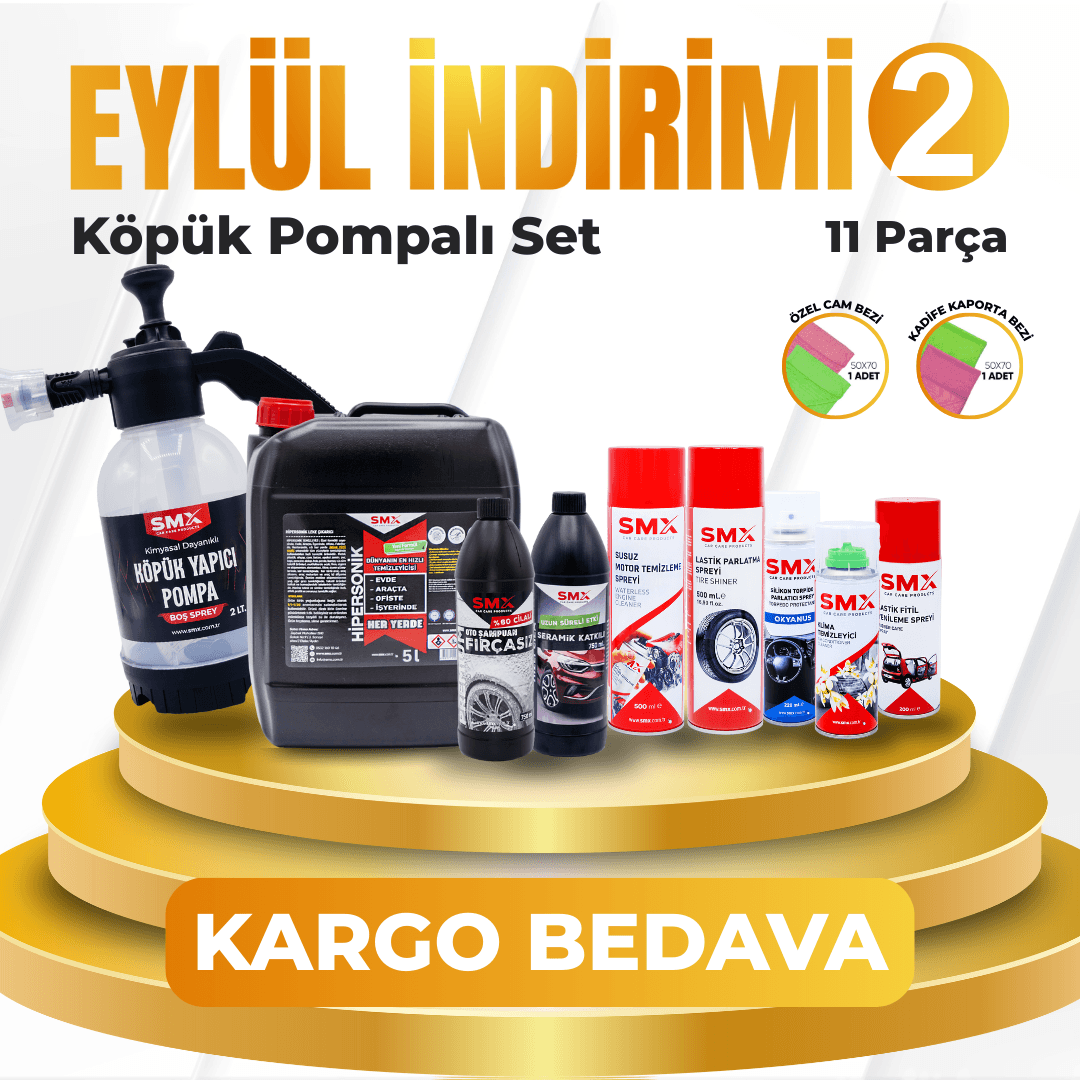 Eylül İndirimi 2 KÖPÜK Yapıcı Basınçlı Pompa Hediye 🎁 (11 Parça🔥)