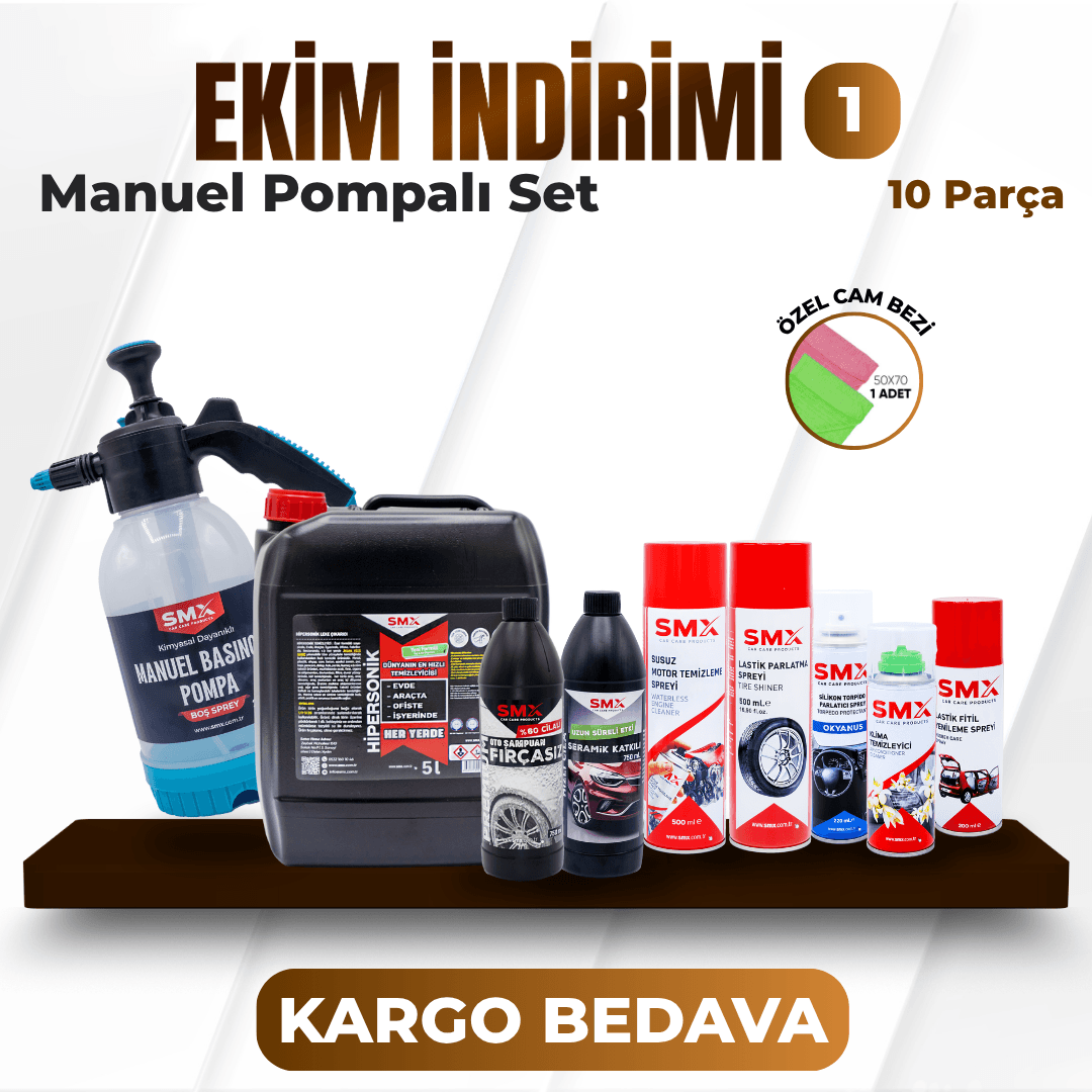Ekim İndirimi 1 Basınçlı Pompa Hediye 🍂 (10 Parça 🔥)