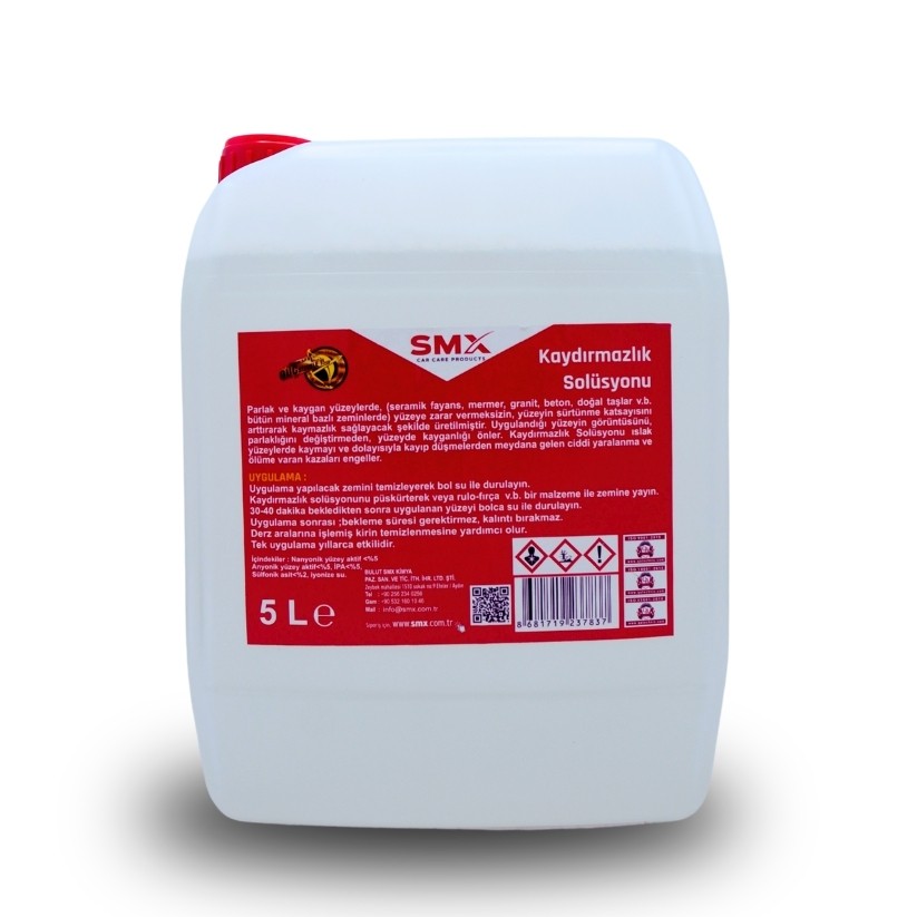 Kaydırmazlık Solüsyonu (Fayans, Seramik, Mermer ve Granit Yüzeyler İçin) 5LT