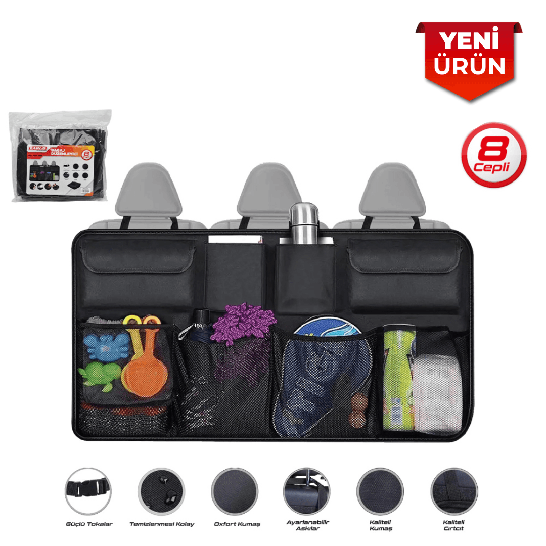 8 Cepli 85x48cm Cırtlı Bagaj Organizeri br 590 2225