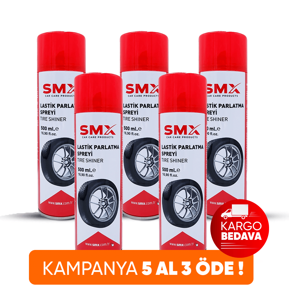 Lastik Parlatma Spreyi 500 ml 🎁 5 Al, 3 Öde!