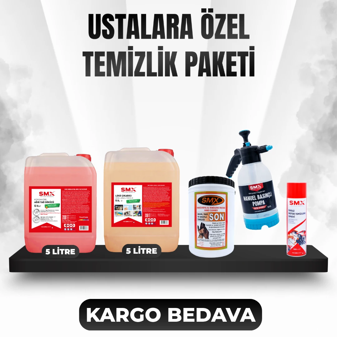 USTALARA ÖZEL TEMİZLİK PAKETİ 