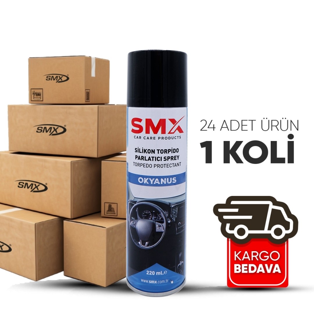 Silikon Torpido Parlatıcı Sprey 220 mL. (Okyanus) 24 Adet 1 Koli