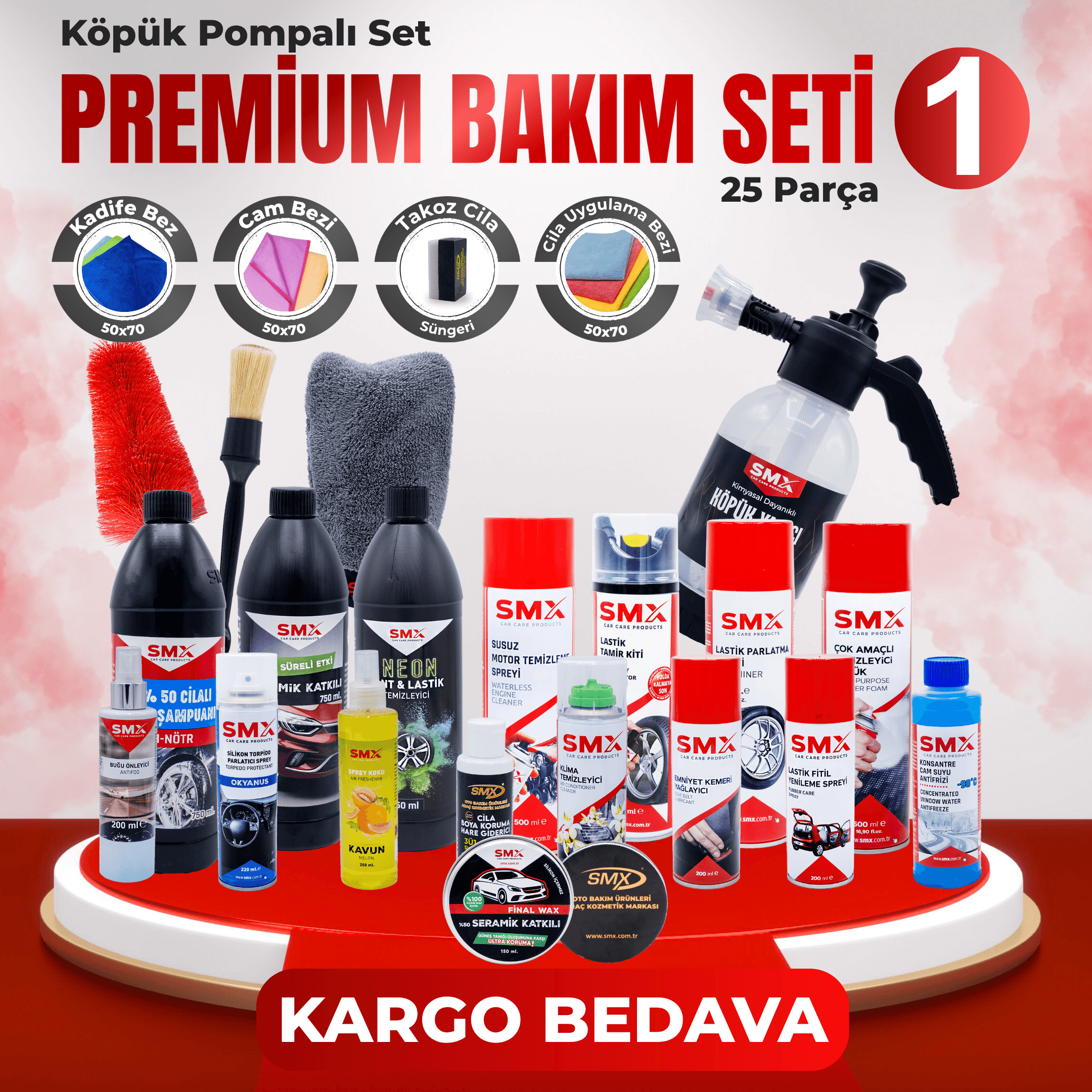 Premium Bakım Seti 1 (25 Parça Ürün)