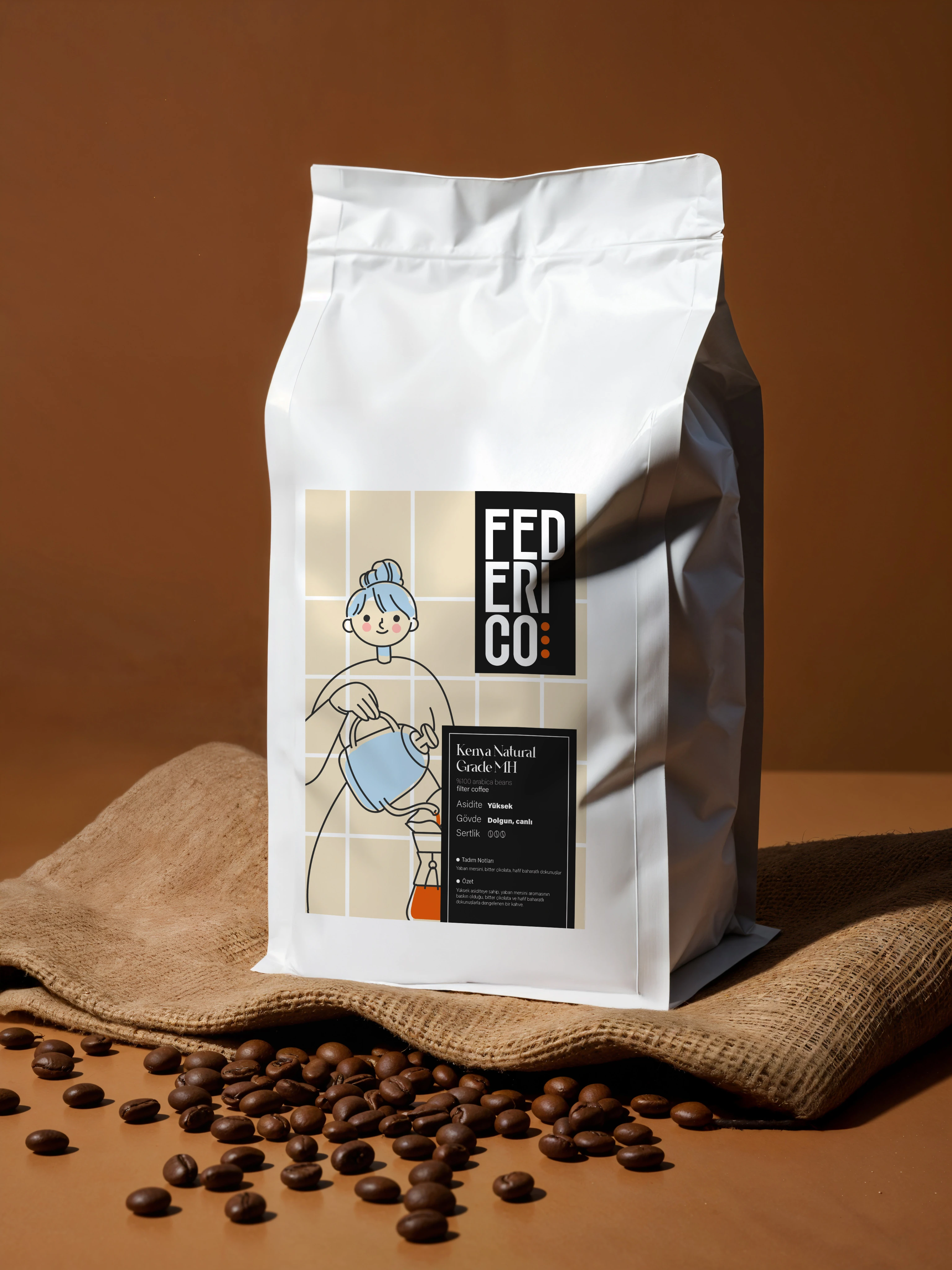 Kenya Natural Grade Filtre Kahve Çekirdeği – %100 Arabica - 1000gr