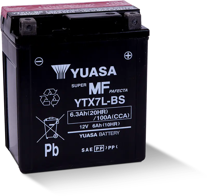 YUASA YTX7L-BS MOTOSİKLET AKÜSÜ