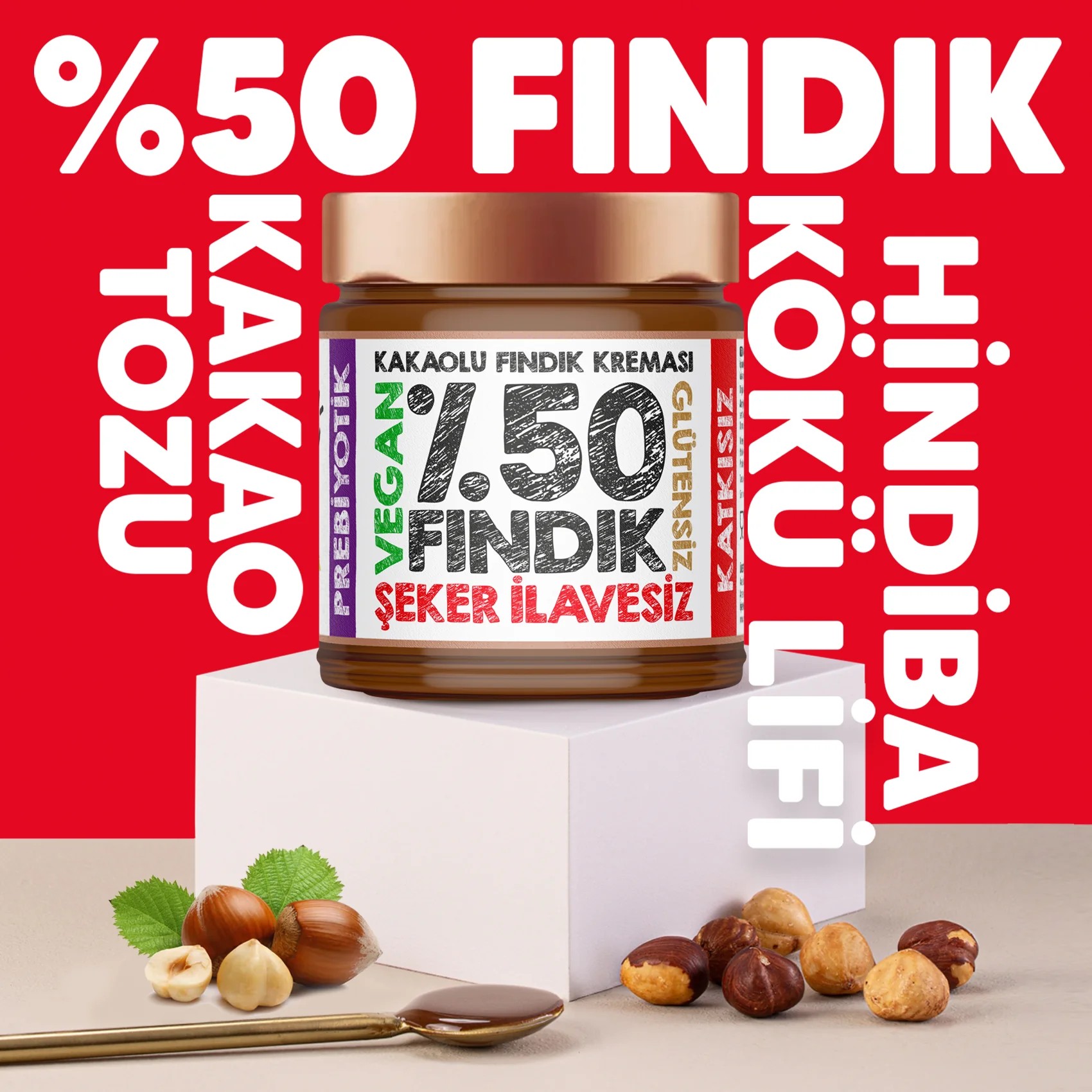 %50 Kakaolu Fındık Kreması 220 gr