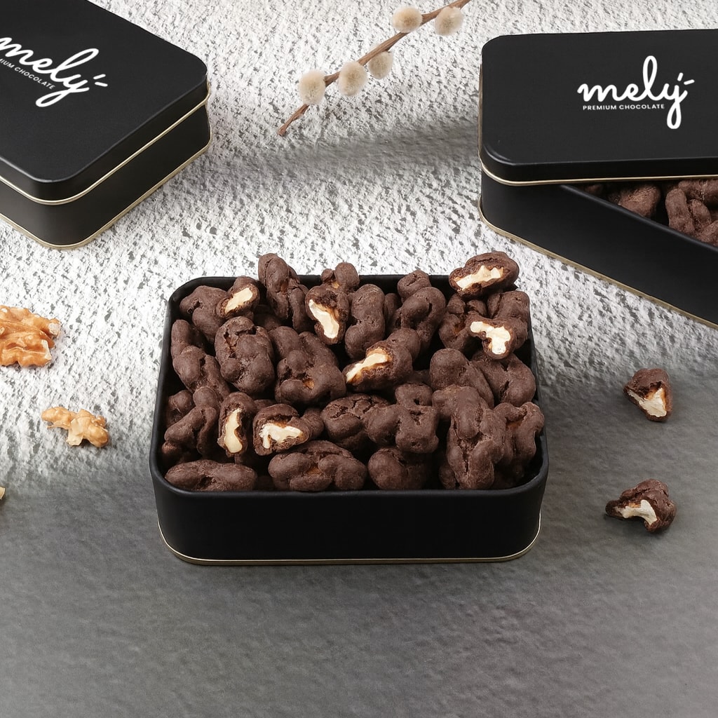 Çikolata Kaplı Mix Hediyelik Metal Kutu 150g