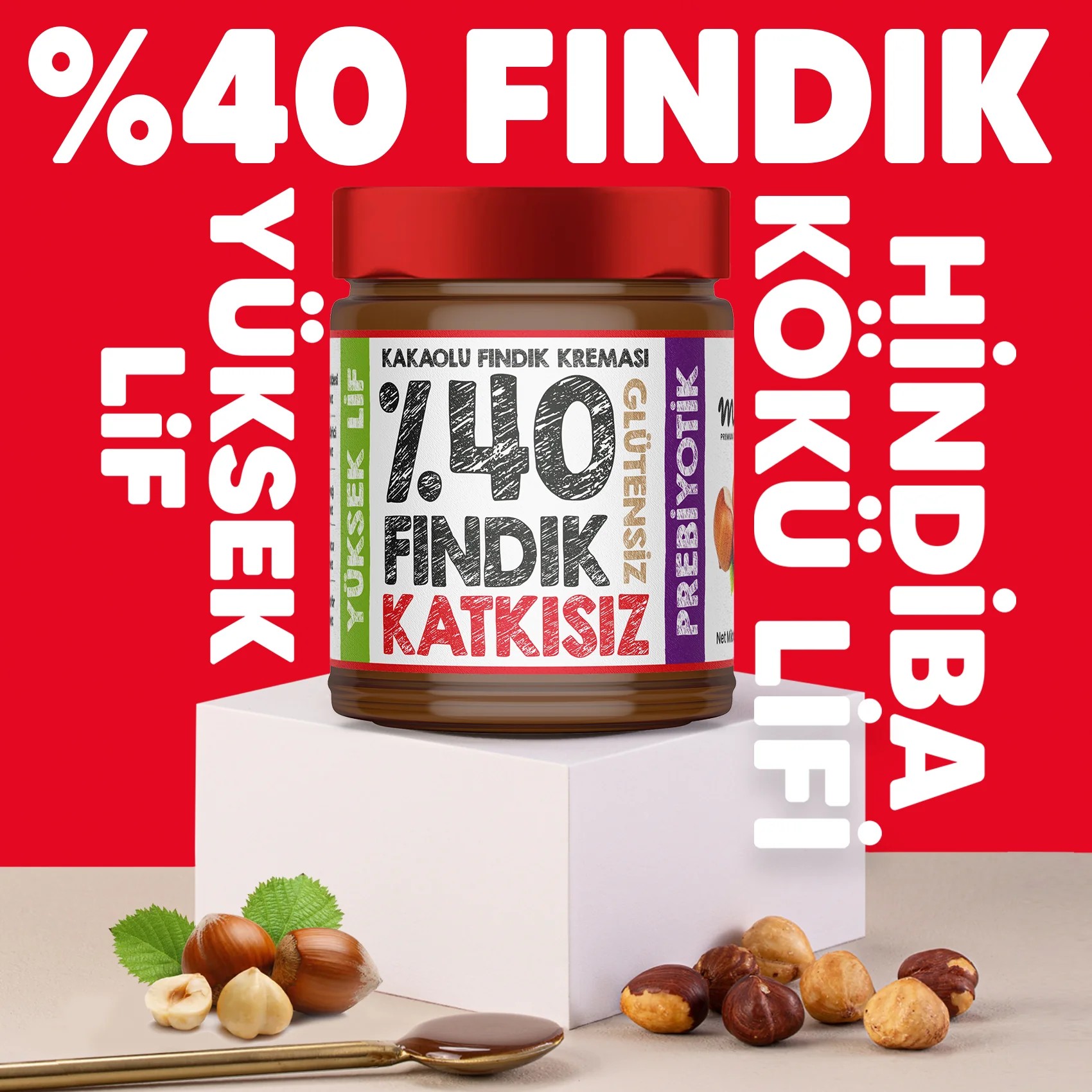 %40 Kakaolu Fındık Kreması 330 gr