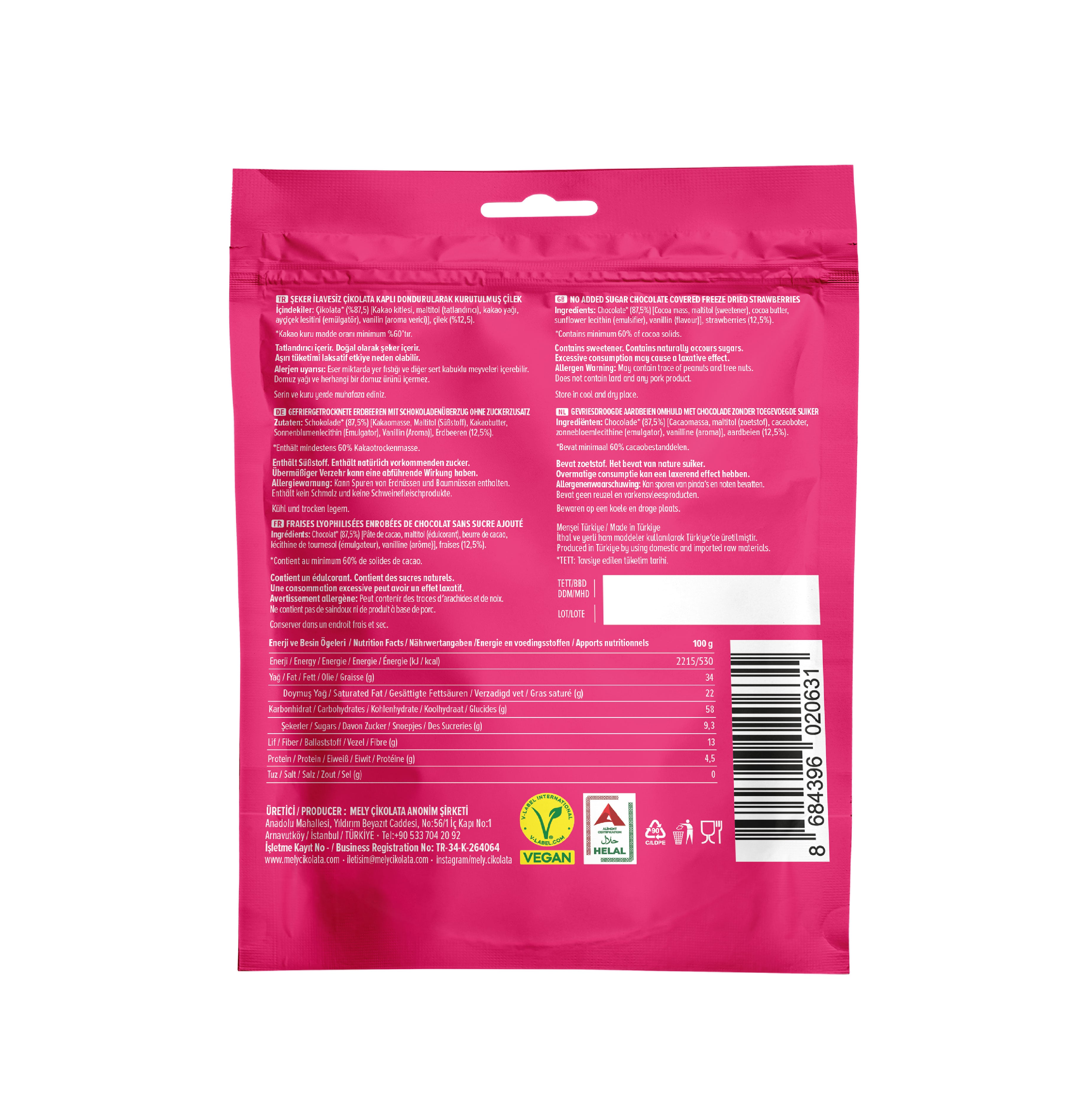 Çikolata Kaplı Çilek 50g