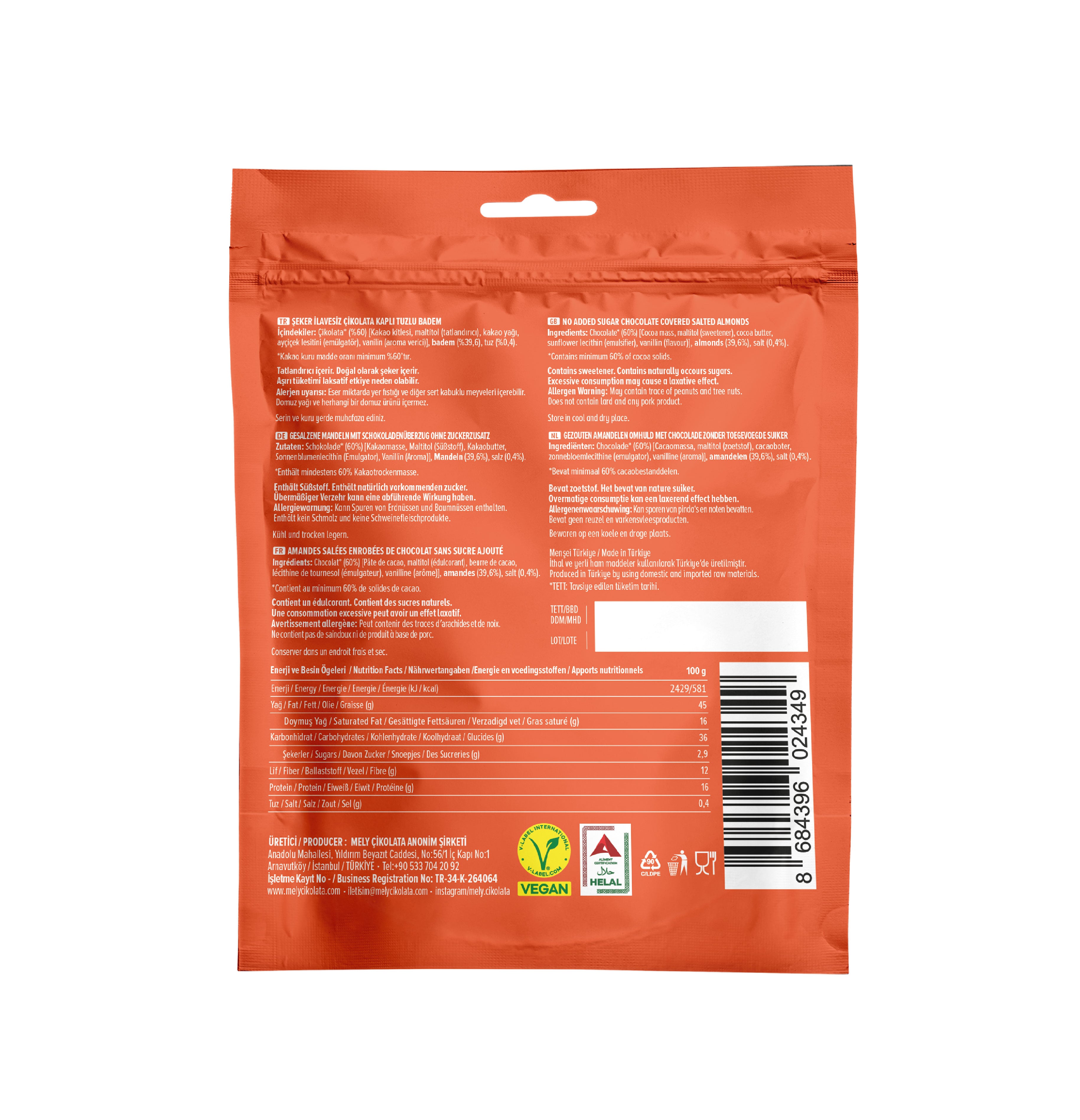 Çikolata Kaplı Badem 50g
