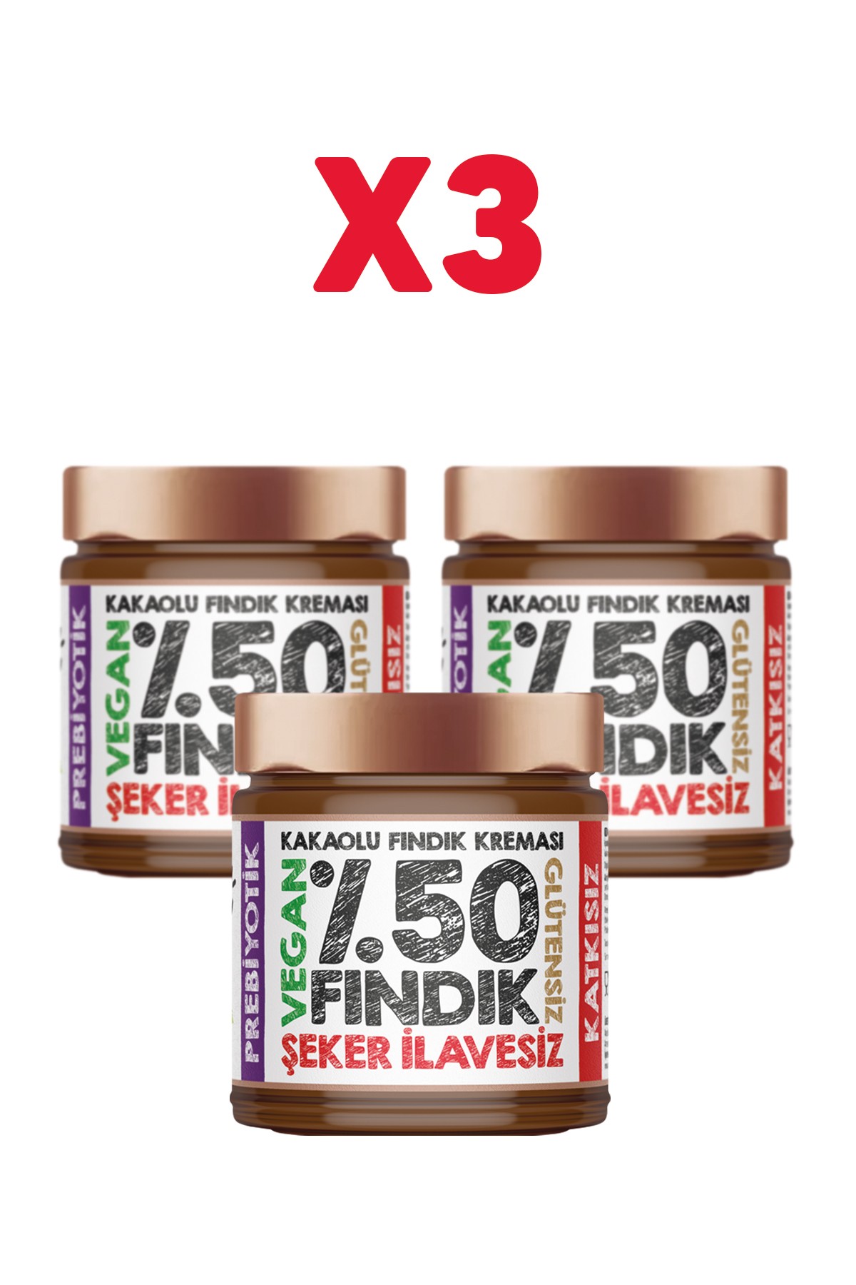 3 lü Fındık Kreması