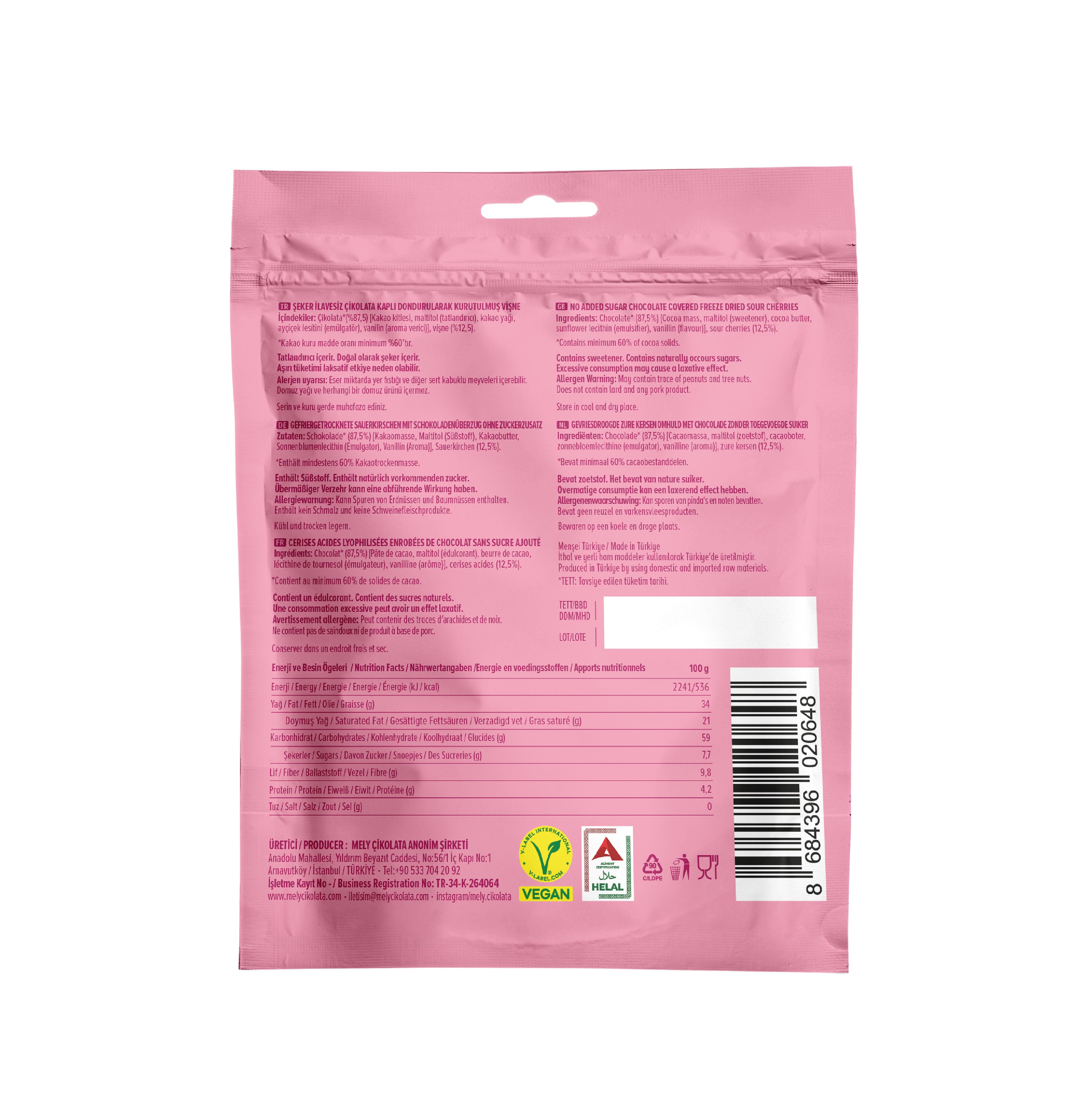 Çikolata Kaplı Vişne 50g