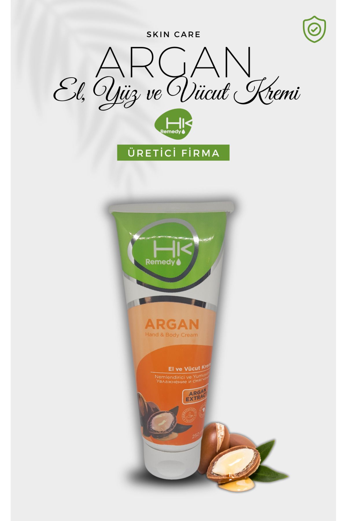 Argan El Yüz ve Vücut Kremi 250 ml