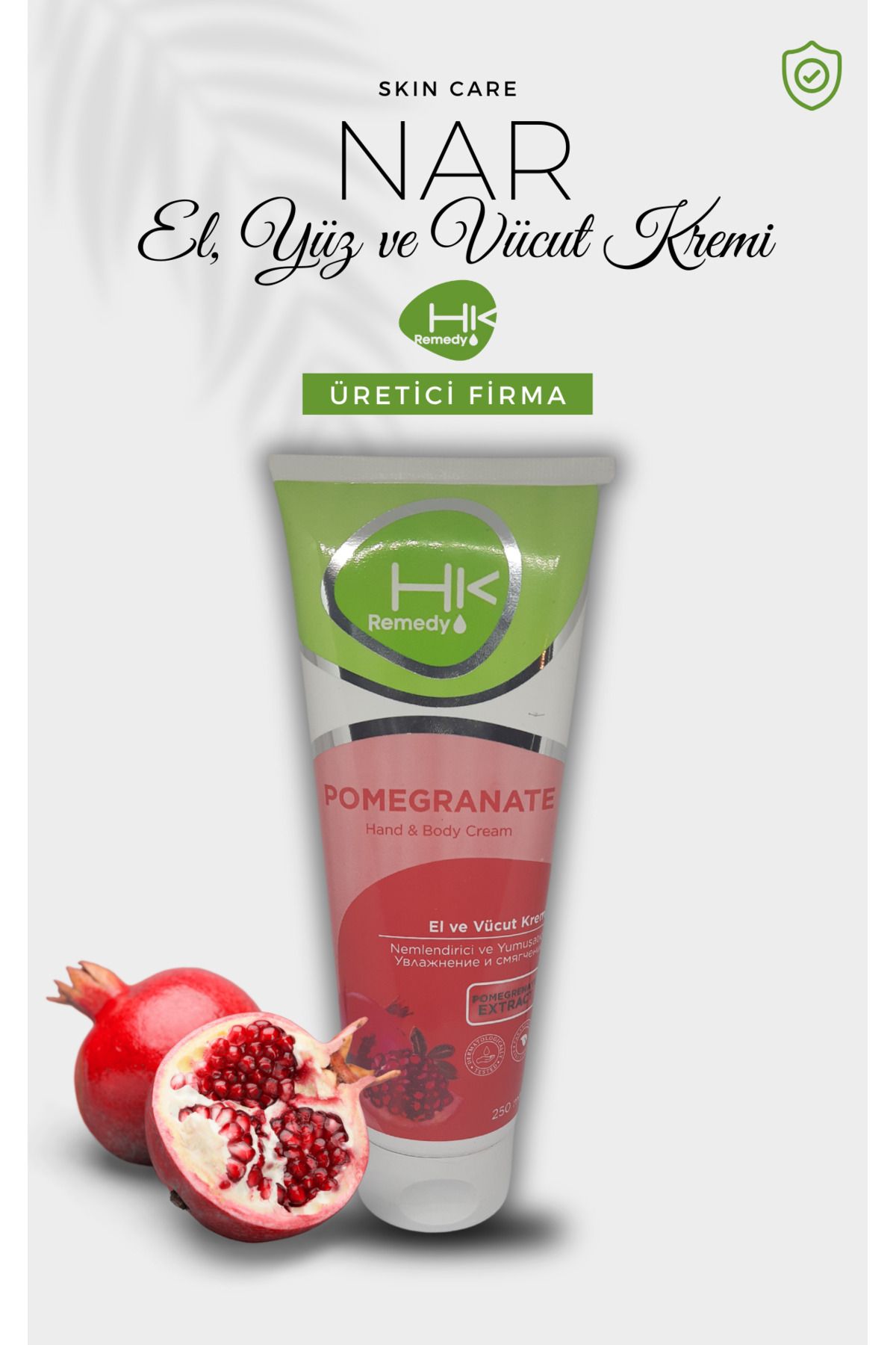 Nar El Yüz ve Vücut Kremi 250 ml