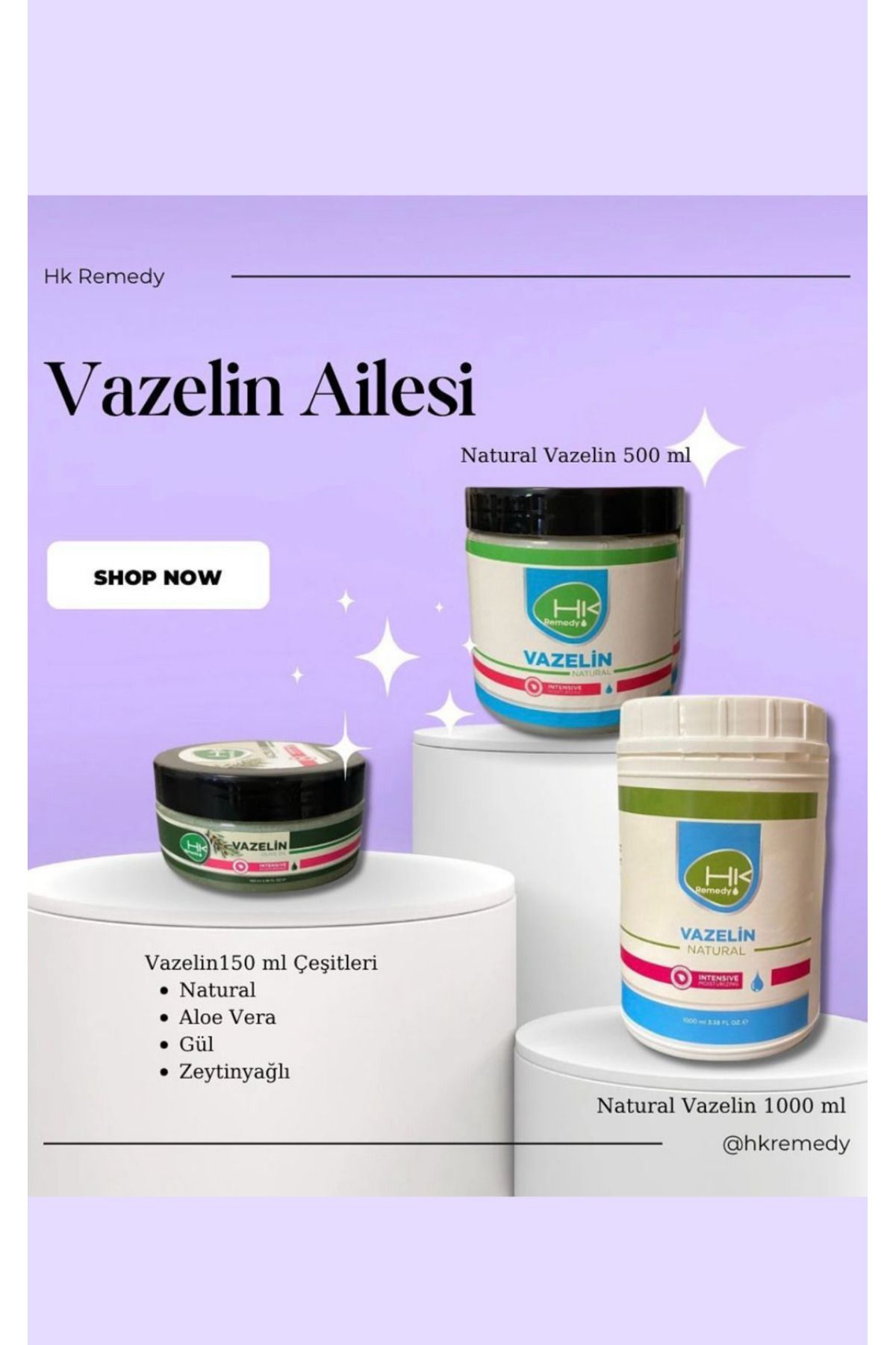 Natural Kokusuz Vazelin 150 ml