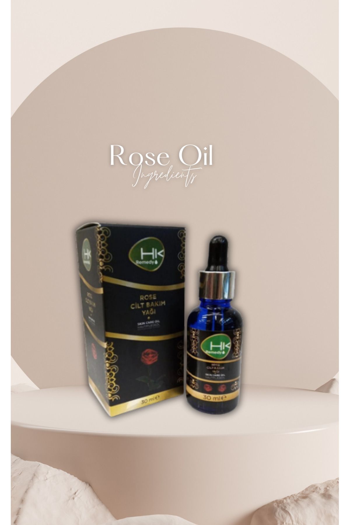 Gül Cilt Bakım Yağı 30 ml