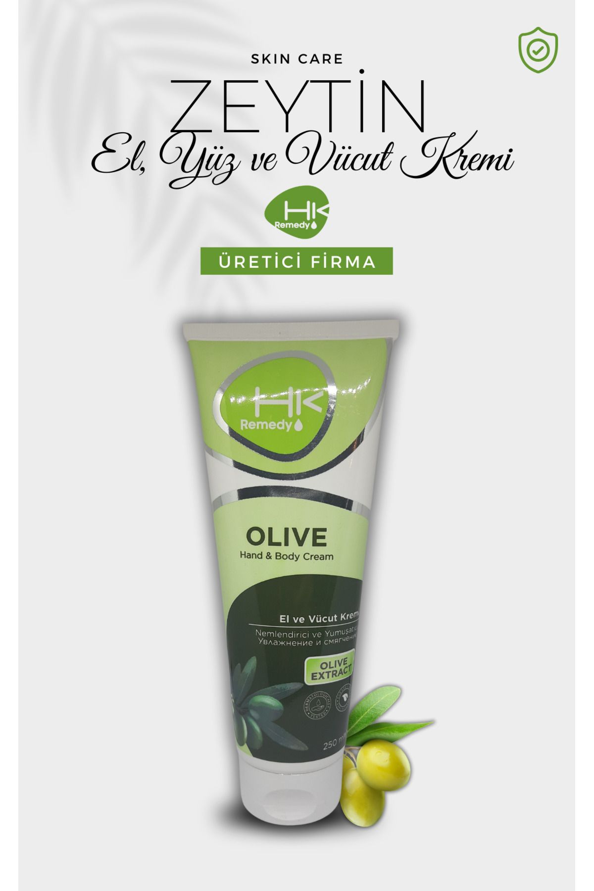 Zeytin El Yüz ve Vücut Kremi 250 ml