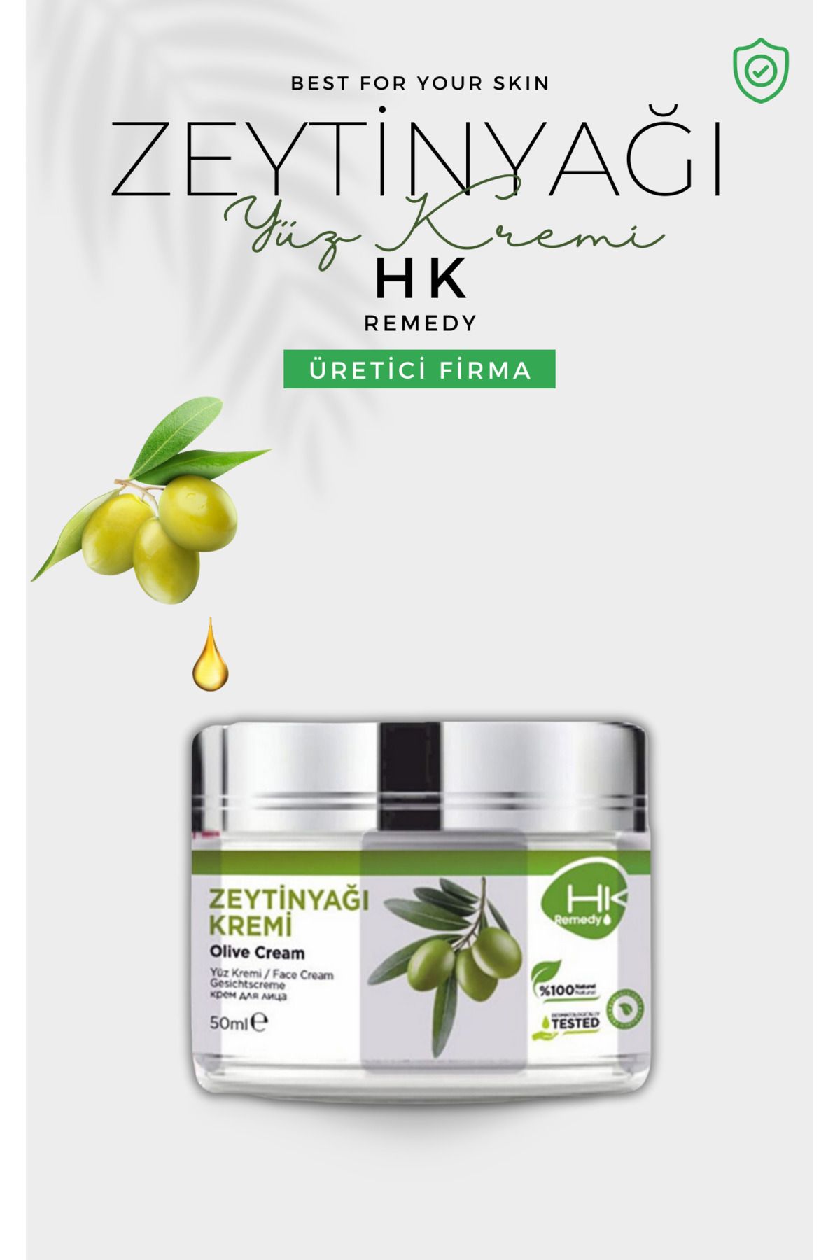 Zeytinyağlı Günlük Bakım Kremi 50 ml