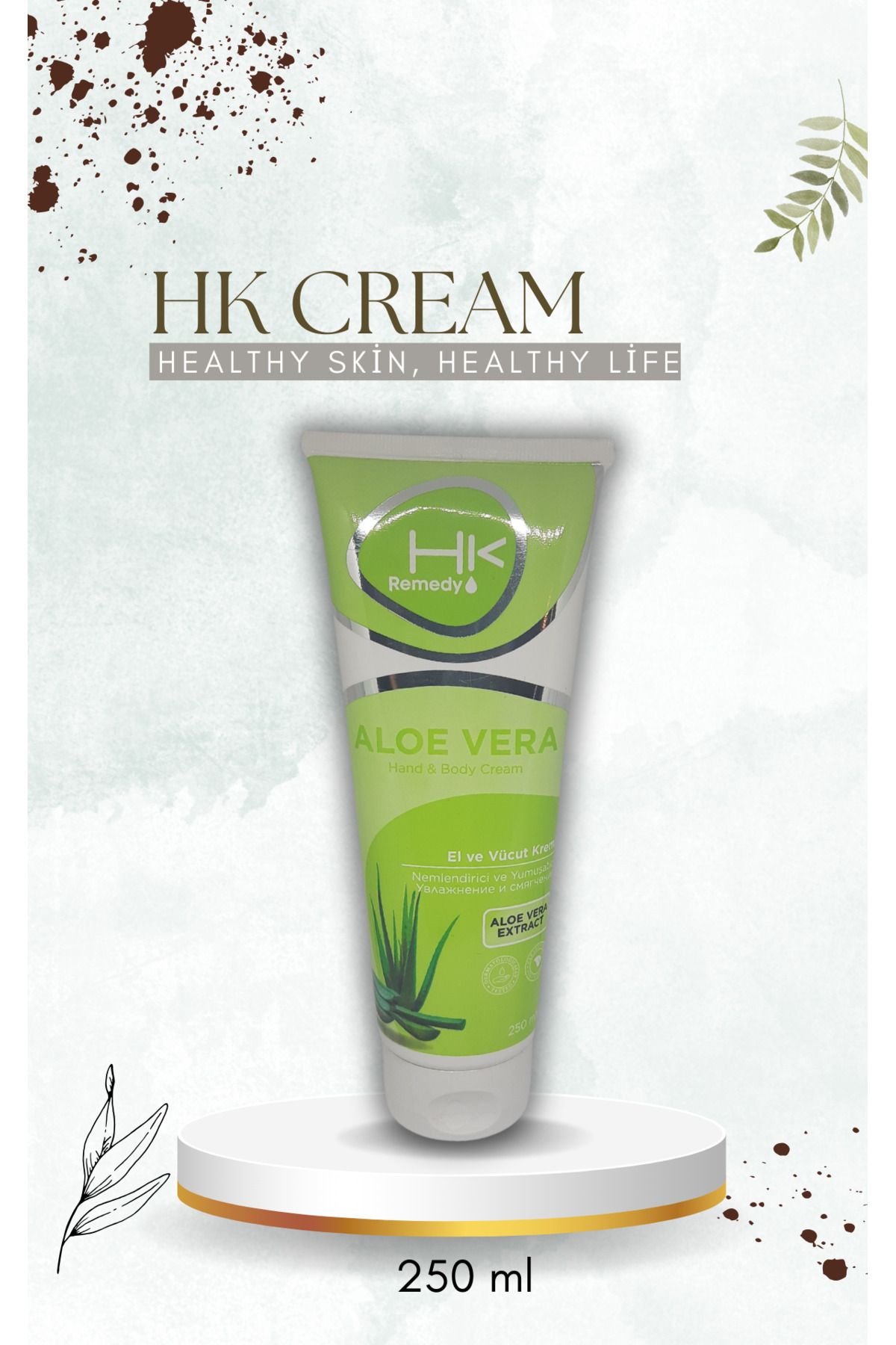 Aloe Vera El Yüz ve Vücut Kremi 250 ml