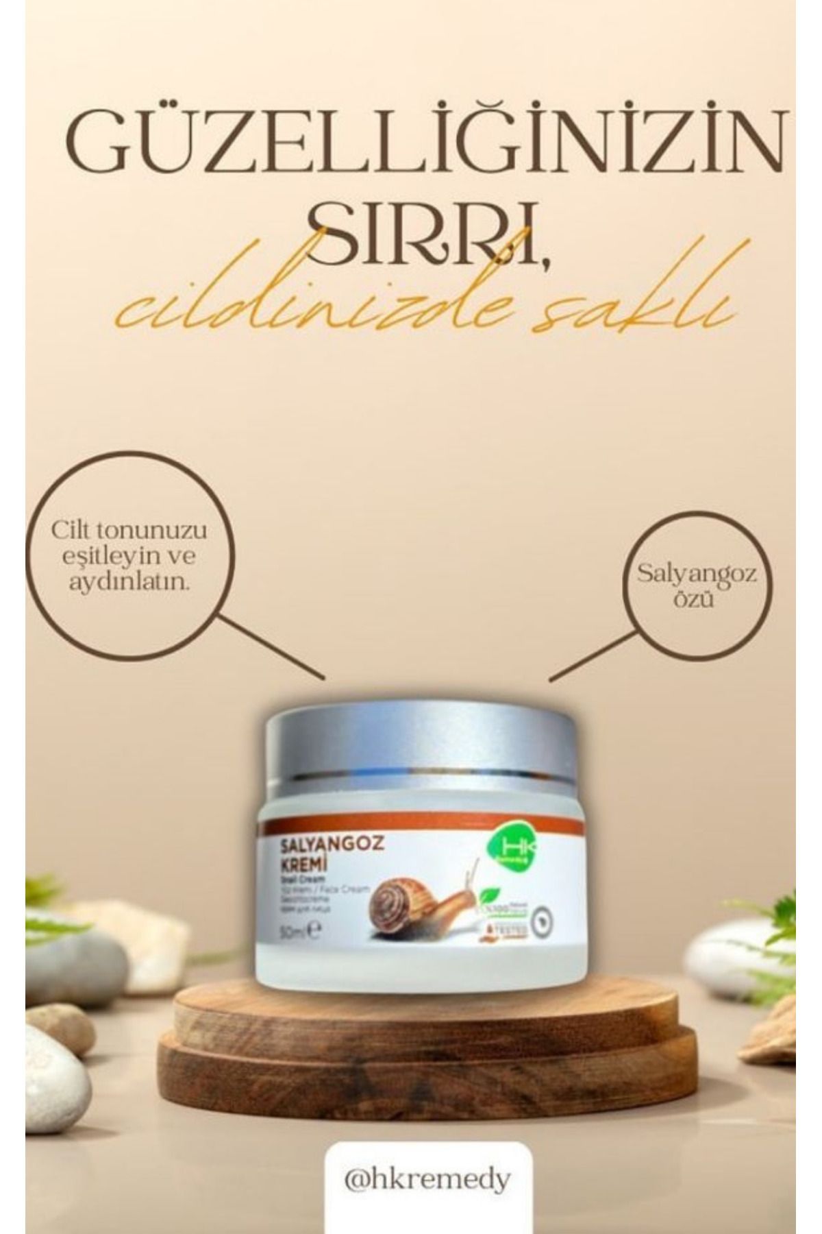 Salyangoz Sivilce ve Akne Karşıtı Bakım Kremi 50 ml
