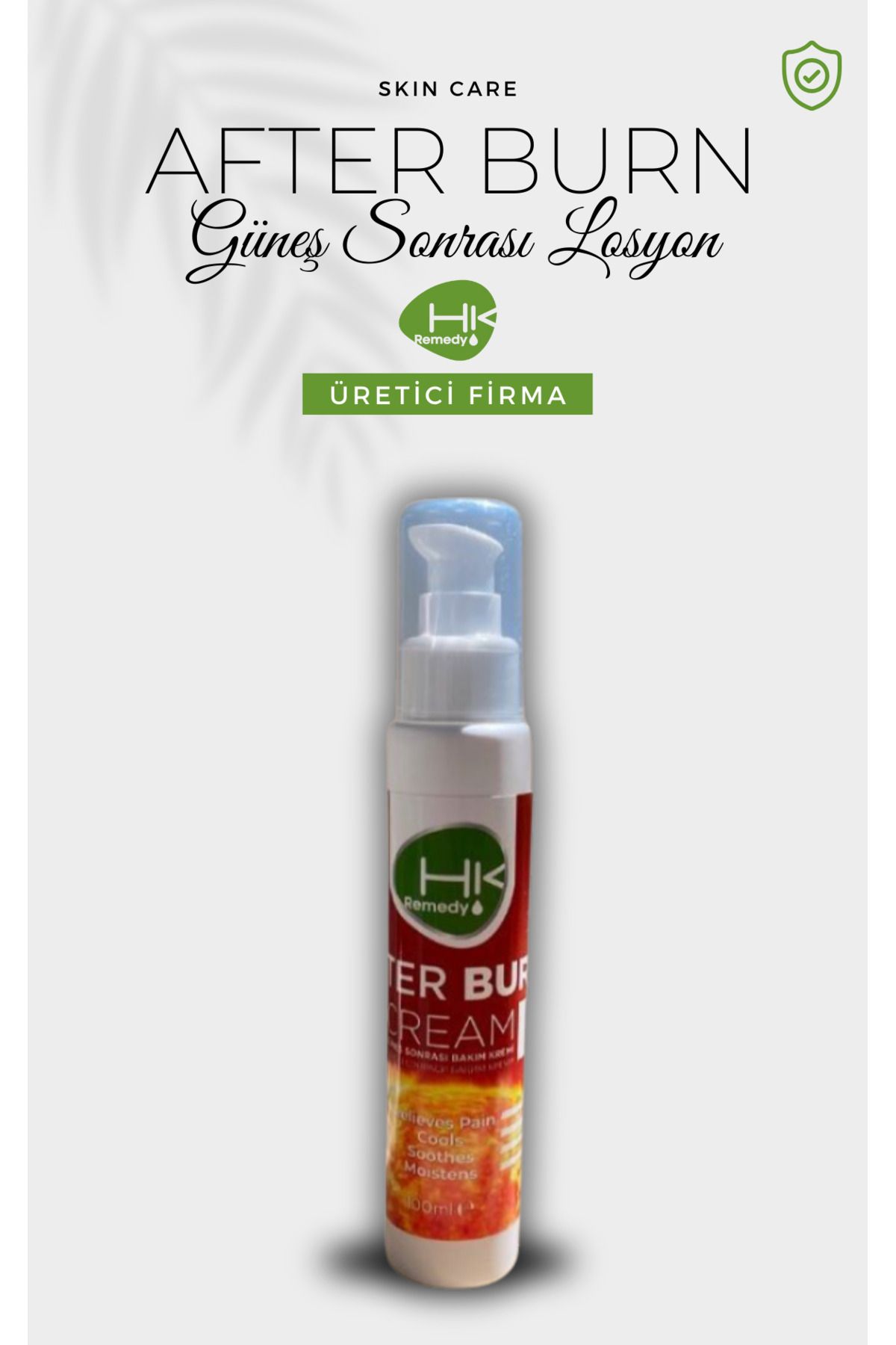 AFTER BURN Güneş Sonrası Yanık Losyonu 100 ml
