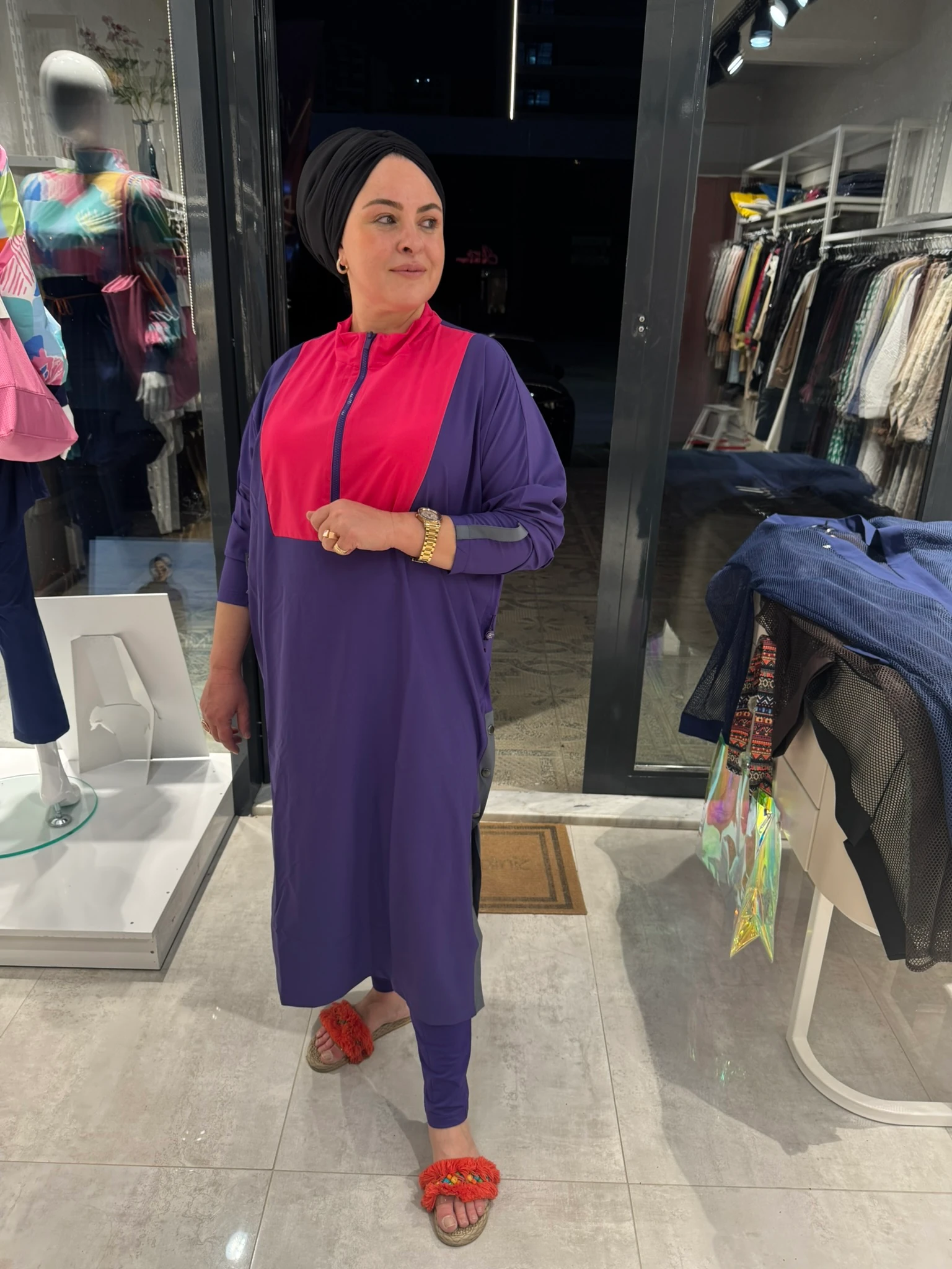 MARİNA ÇİFT RENK TESETTÜR MAYO