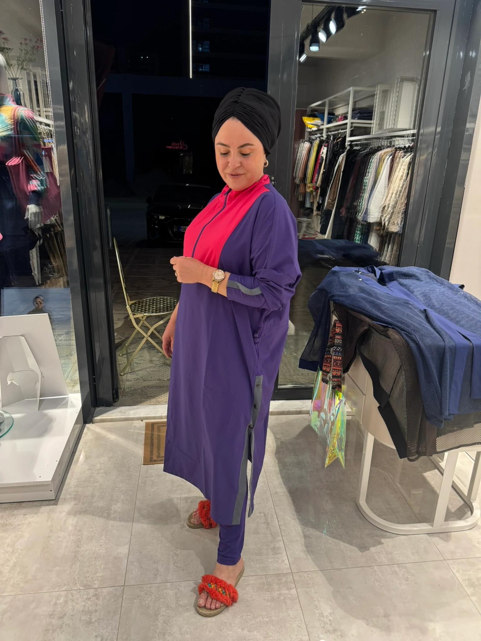 MARİNA ÇİFT RENK TESETTÜR MAYO