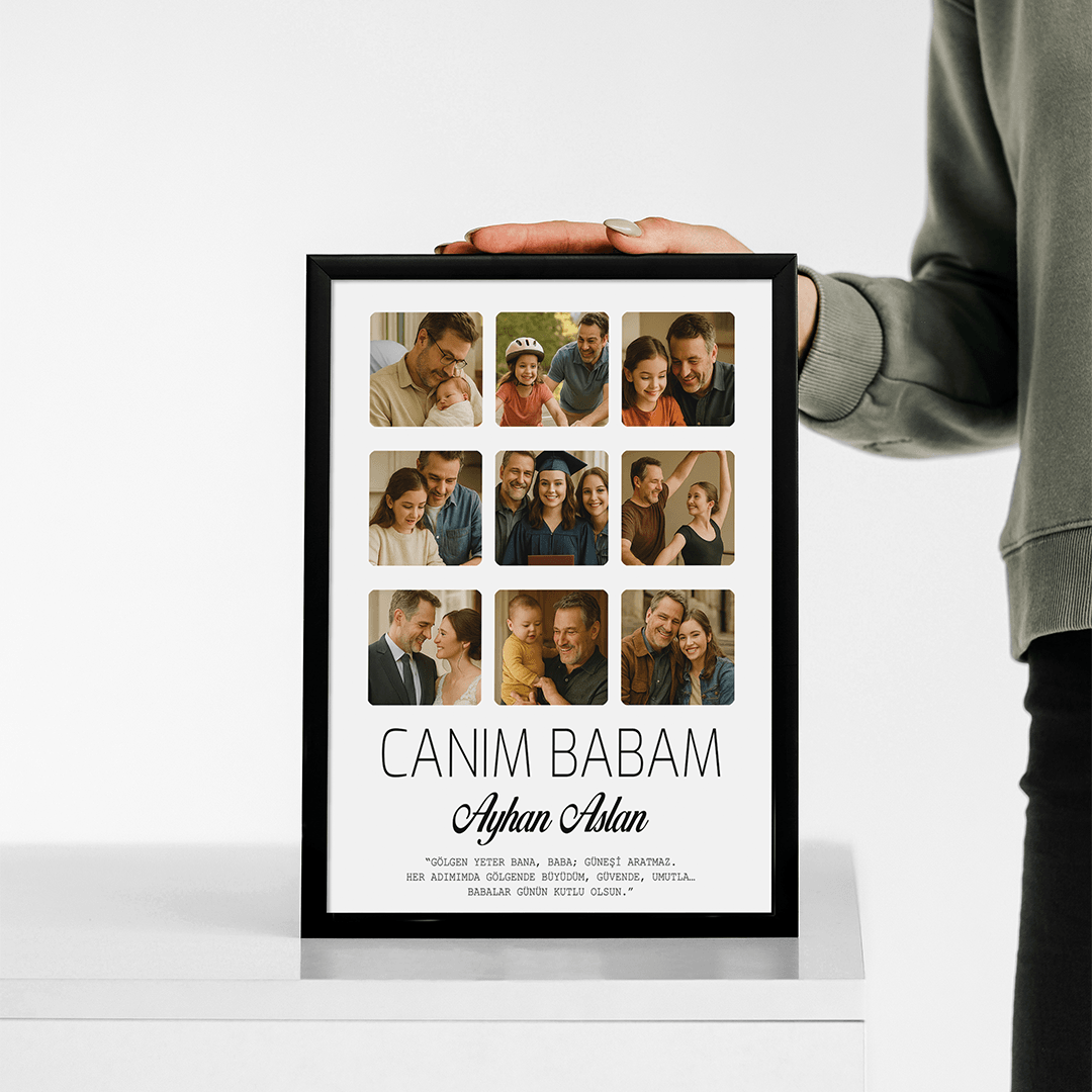 Canım Babam Fotoğraf Baskılı Poster Tablo