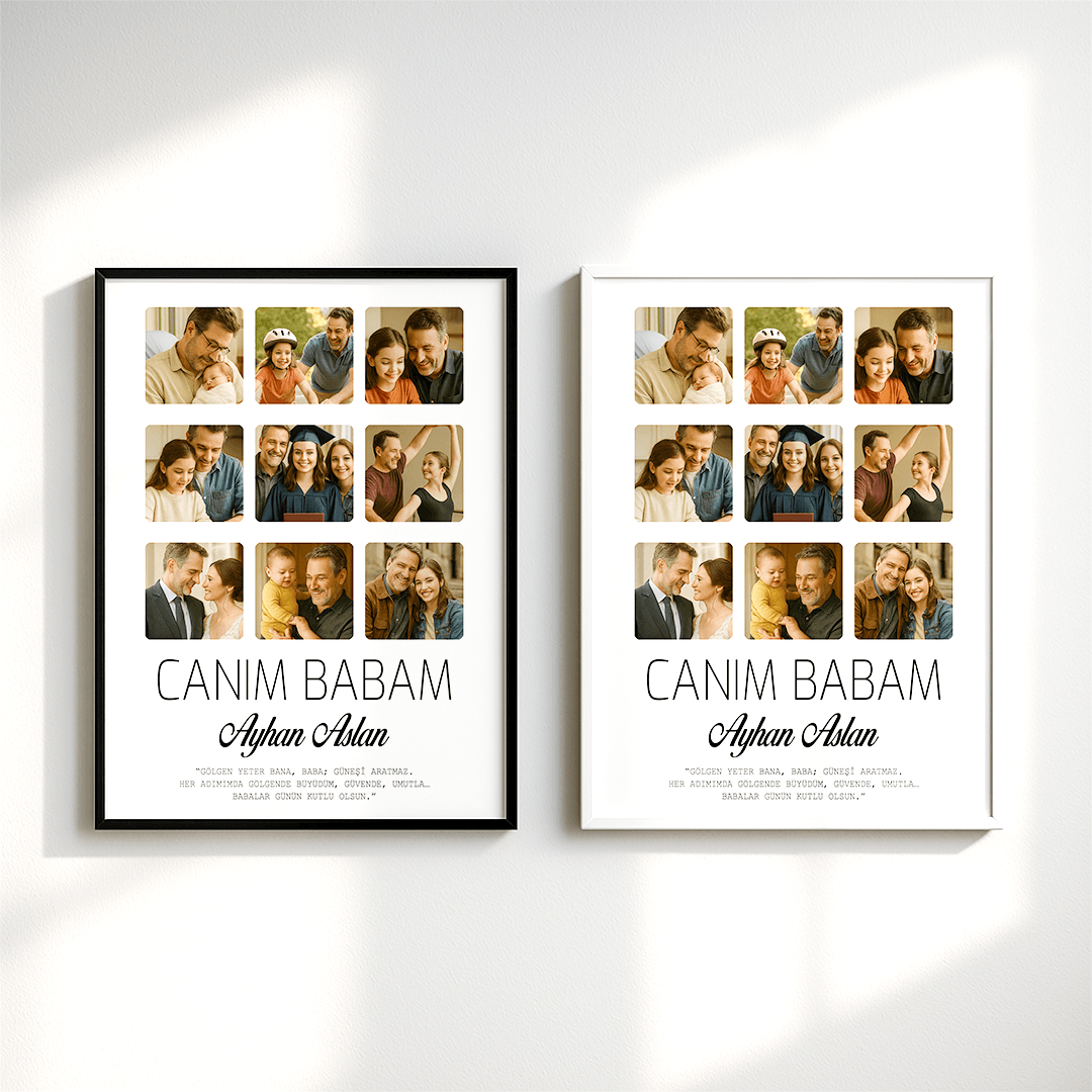 Canım Babam Fotoğraf Baskılı Poster Tablo