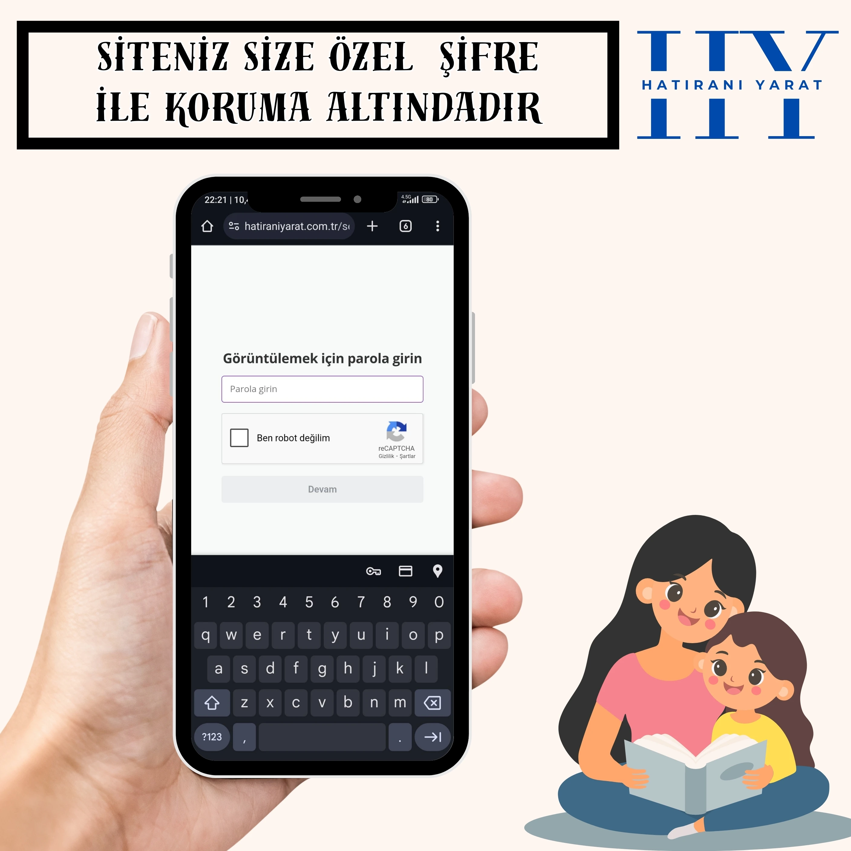 Anneye Özel Web Sitesi Tasarımı (Premium)