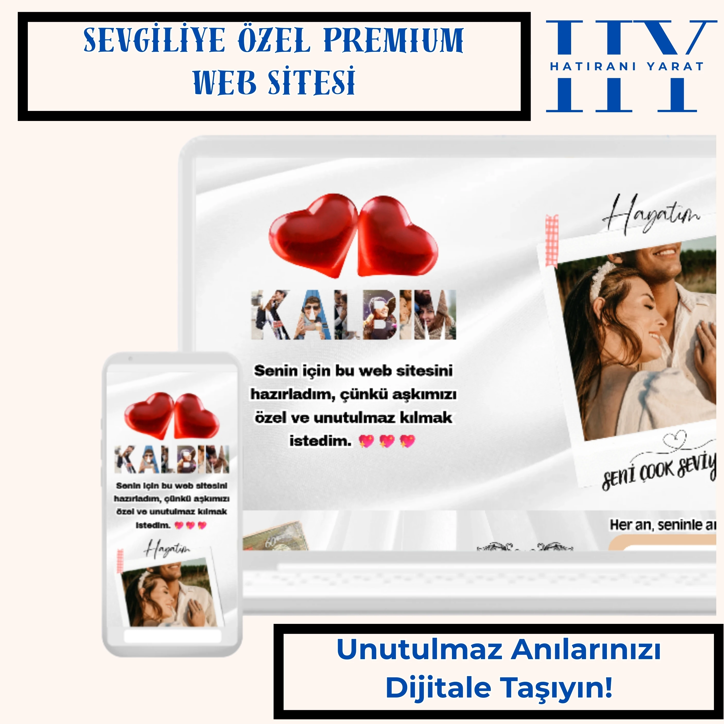 Sevgiliye Özel İnternet Sitesi Yaptır (Premium) main variant image