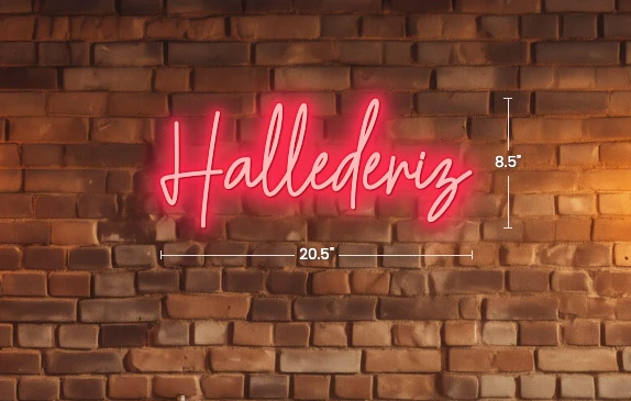 HALLEDERİZ NEON TABELA