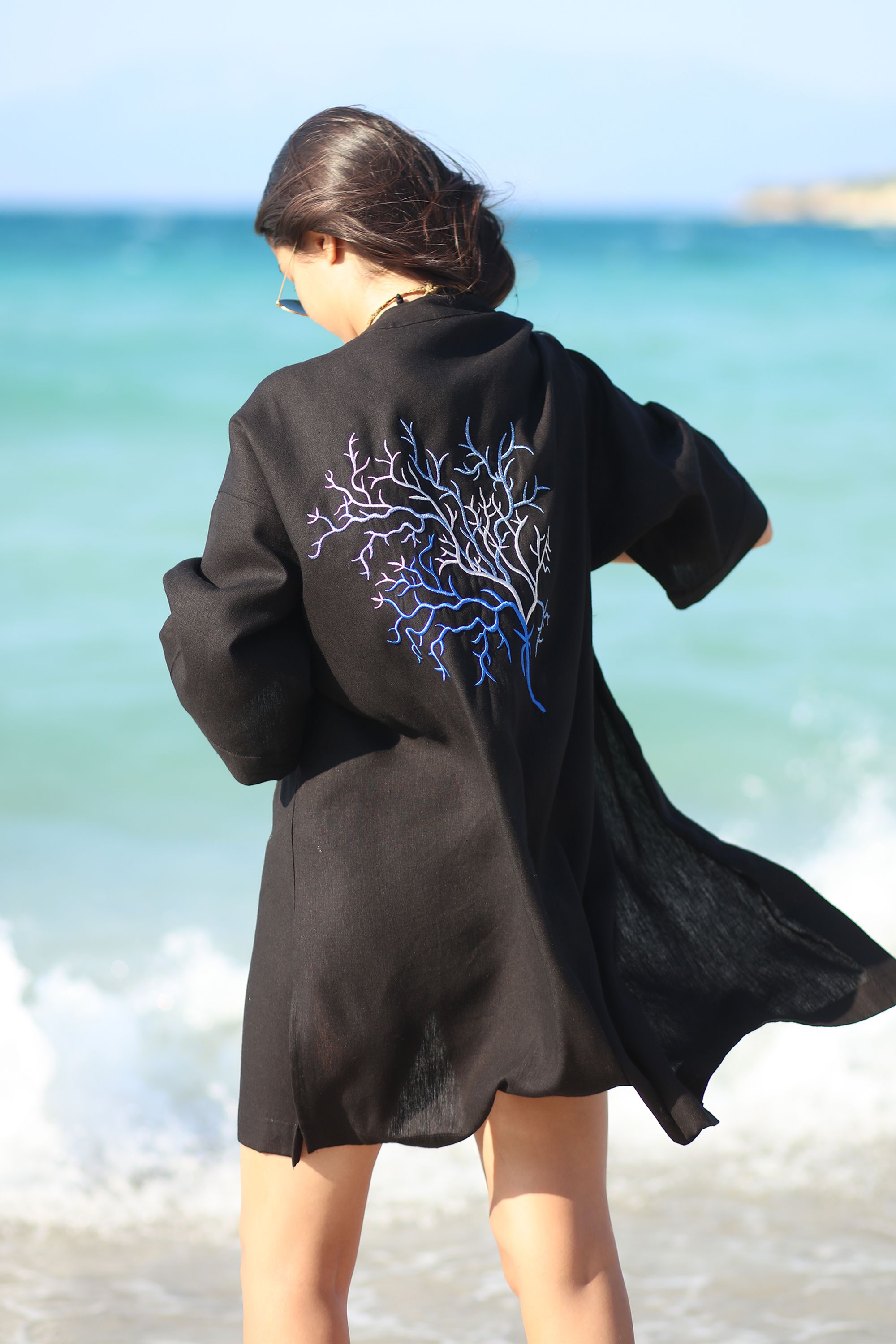 Mercan Plaj Kimono