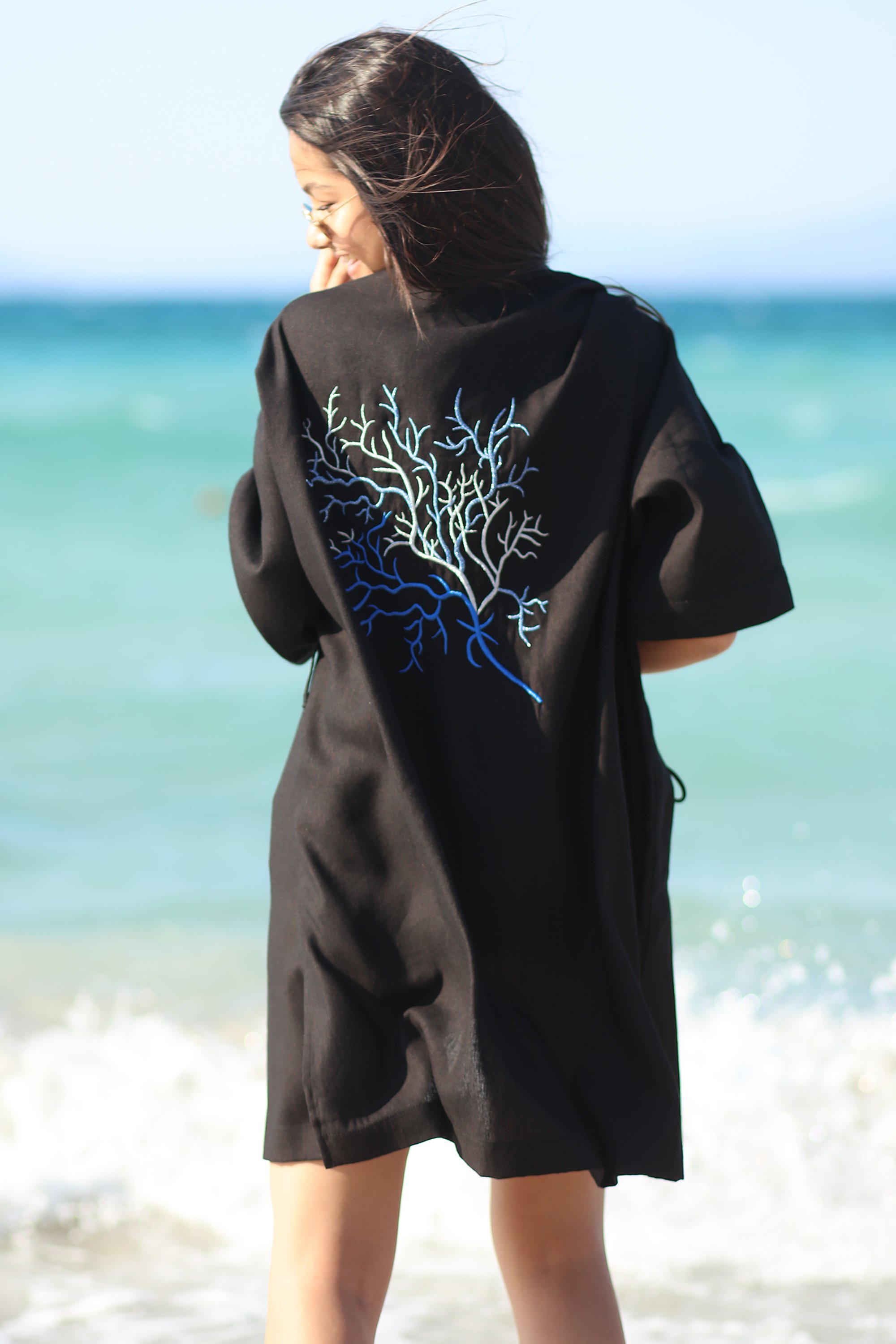Mercan Plaj Kimono