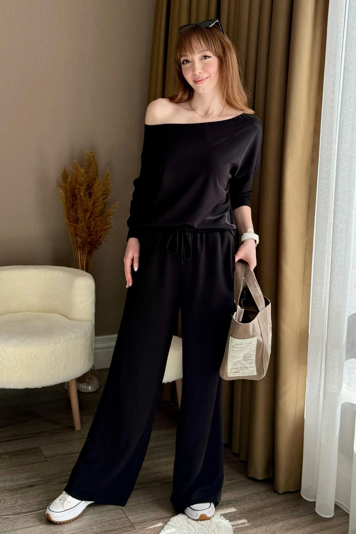 Düşük Omuz Modal Eşofman Takımı