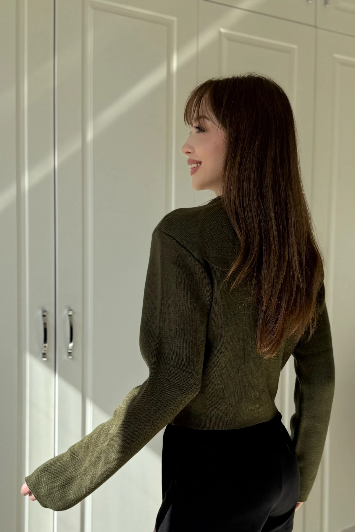 Kalp Detaylı Triko Hırka