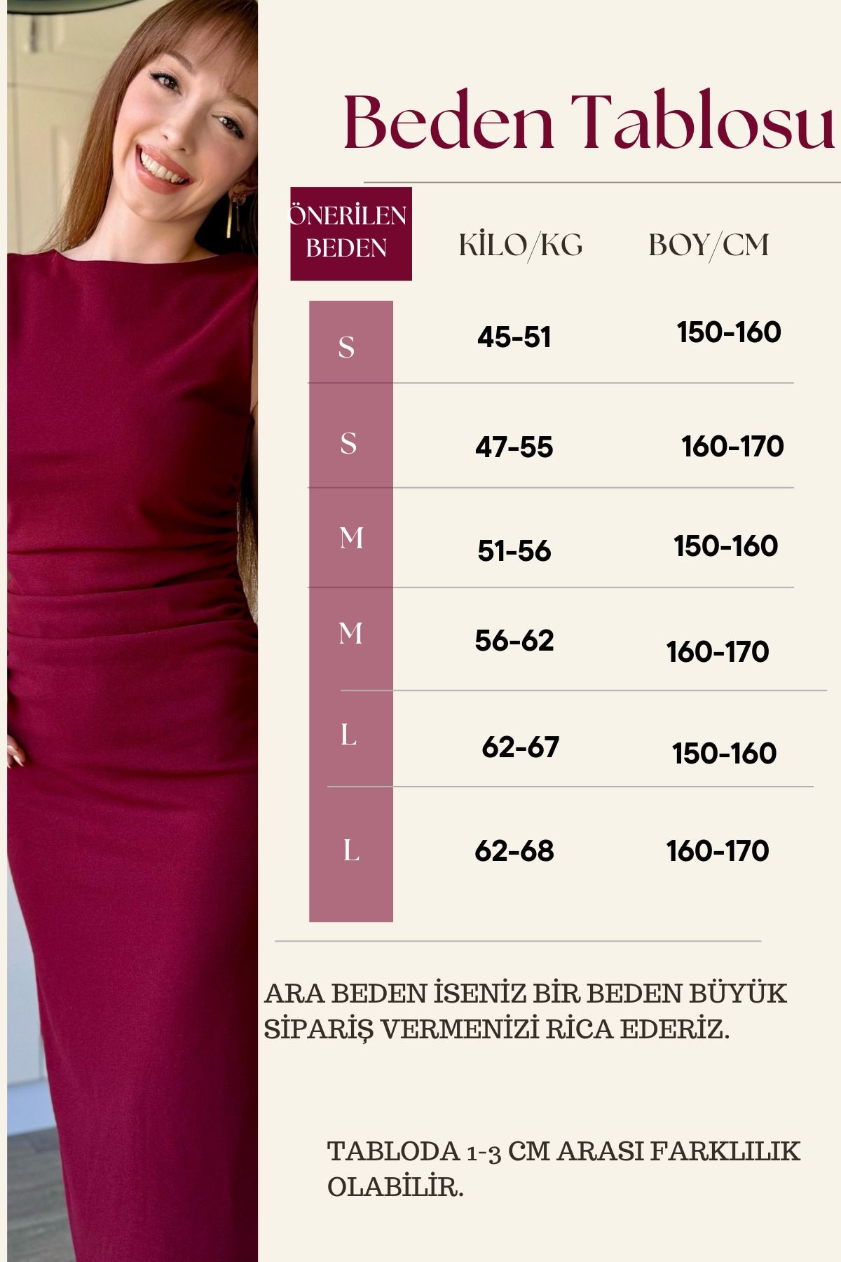 Drapeli Midi Bordo Elbise