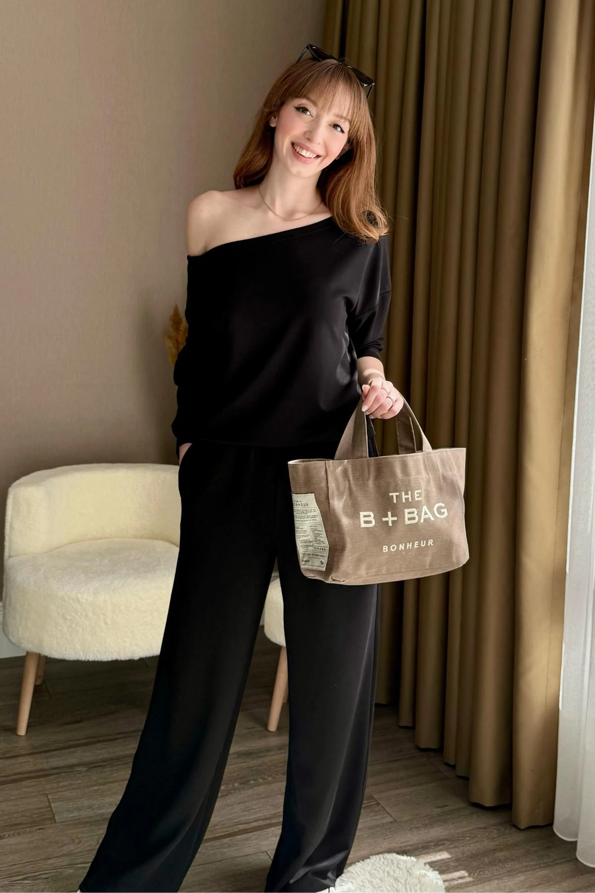 Düşük Omuz Modal Eşofman Takımı