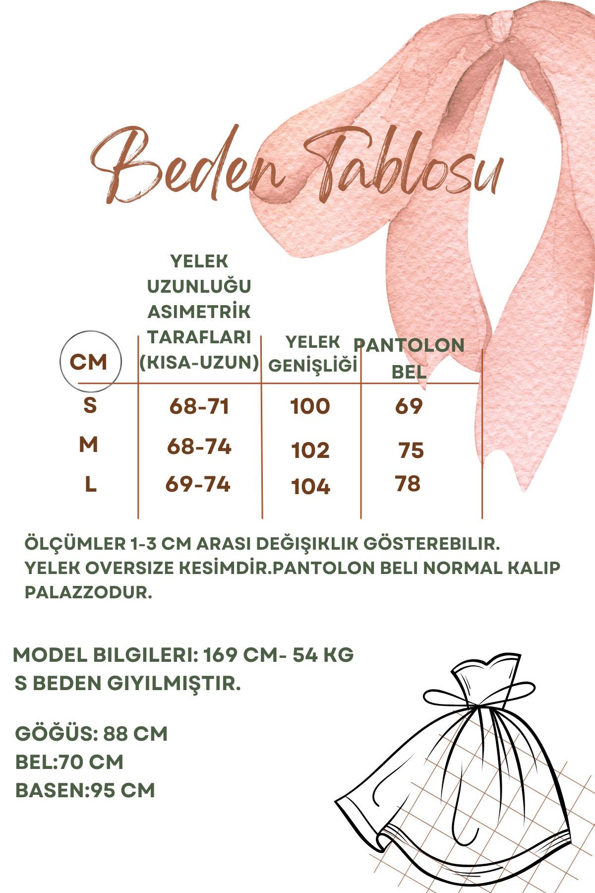 Bordo Gold Düğmeli Yelek Palazzo Takım