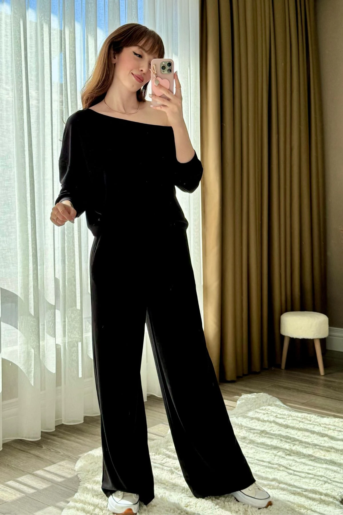 Düşük Omuz Modal Eşofman Takımı