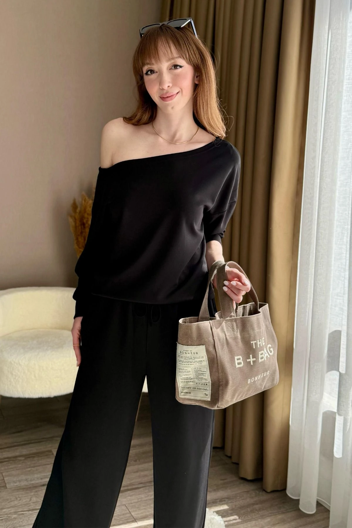 Düşük Omuz Modal Eşofman Takımı