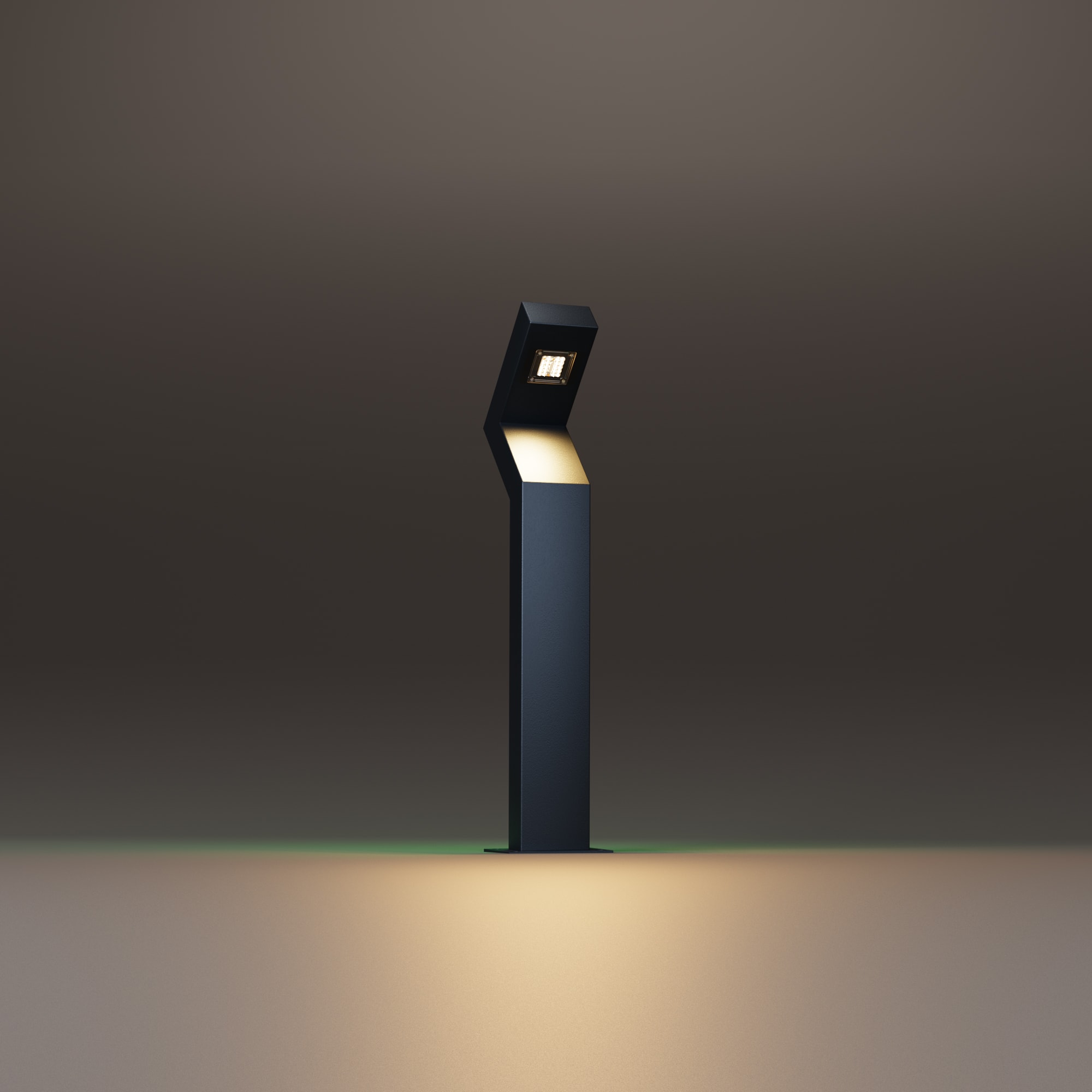 Zeta Alüminyum Bahçe Aydınlatması Z Model Bollard Aydınlatma