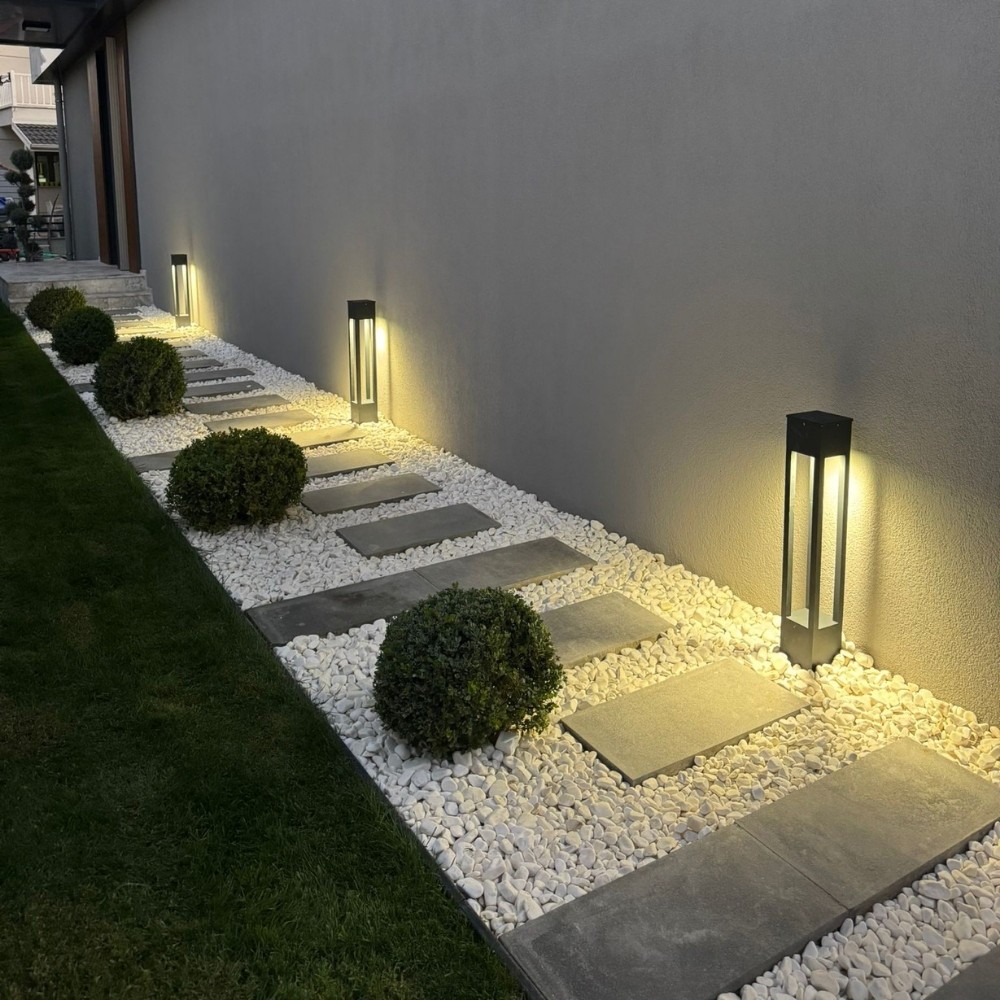 Luma Alüminyum Bahçe Yürüyüş Yolu Aydınlatma Bollard
