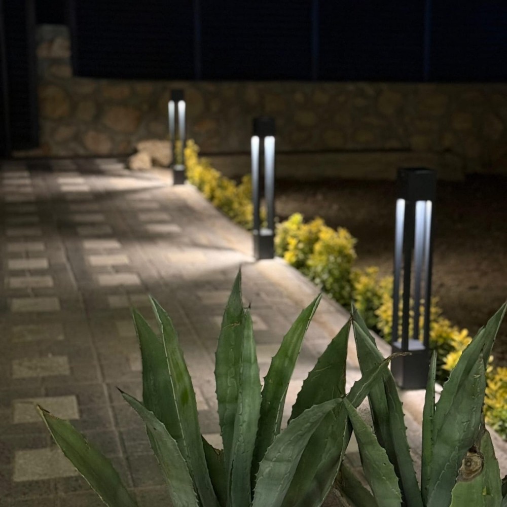 Luma Alüminyum Bahçe Yürüyüş Yolu Aydınlatma Bollard