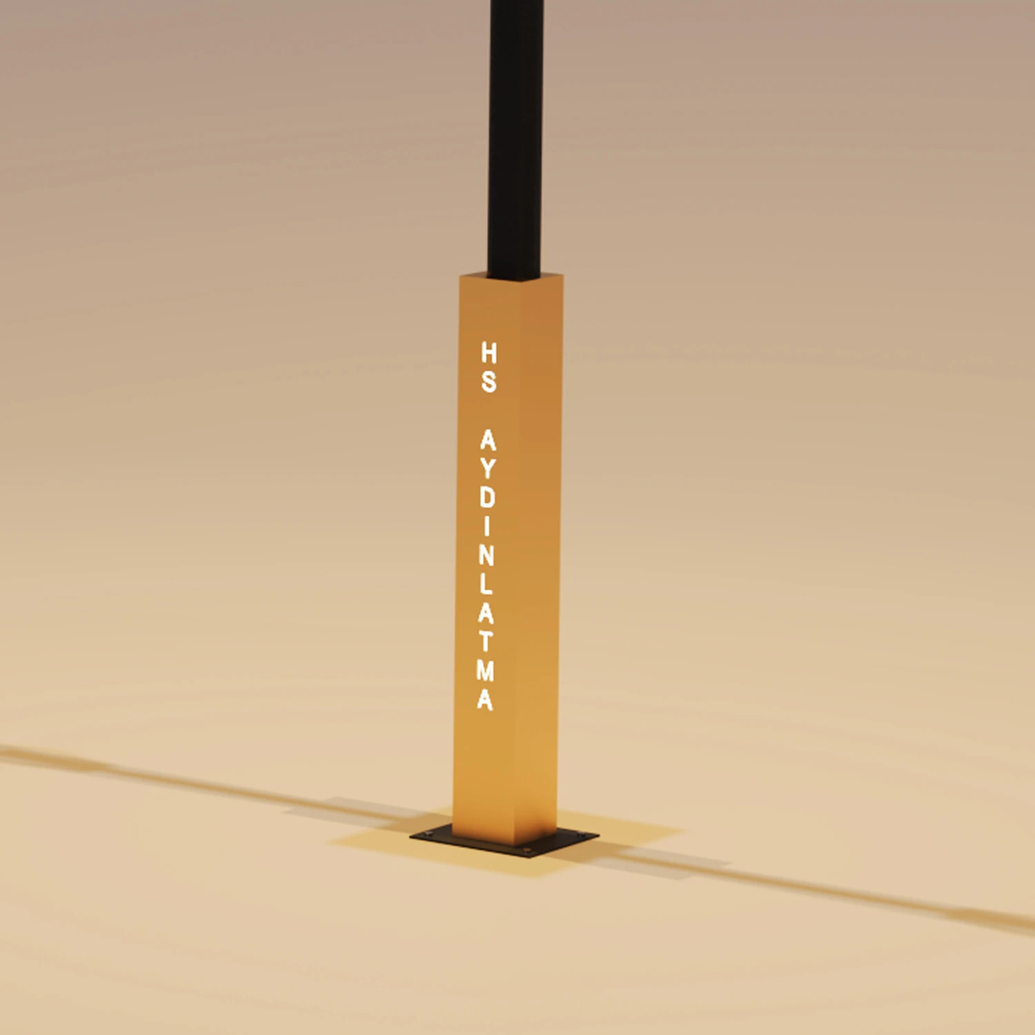 Zeybek Alüminyum Dış Mekan Çift Konsollu Aydınlatma Direği