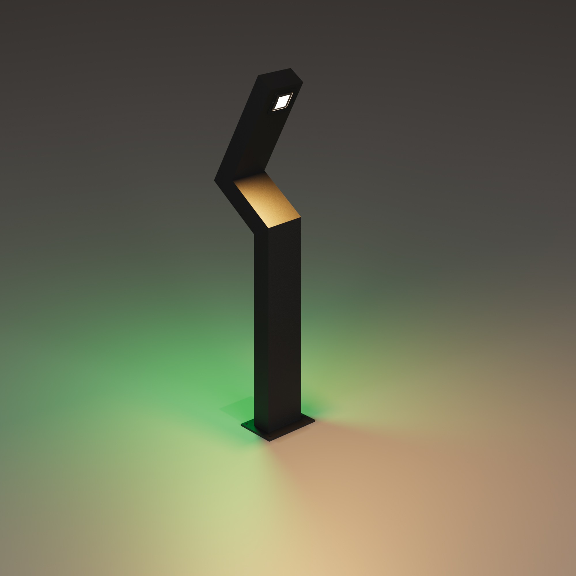 Zeta Alüminyum Bahçe Aydınlatması Z Model Bollard Aydınlatma - 80 CM