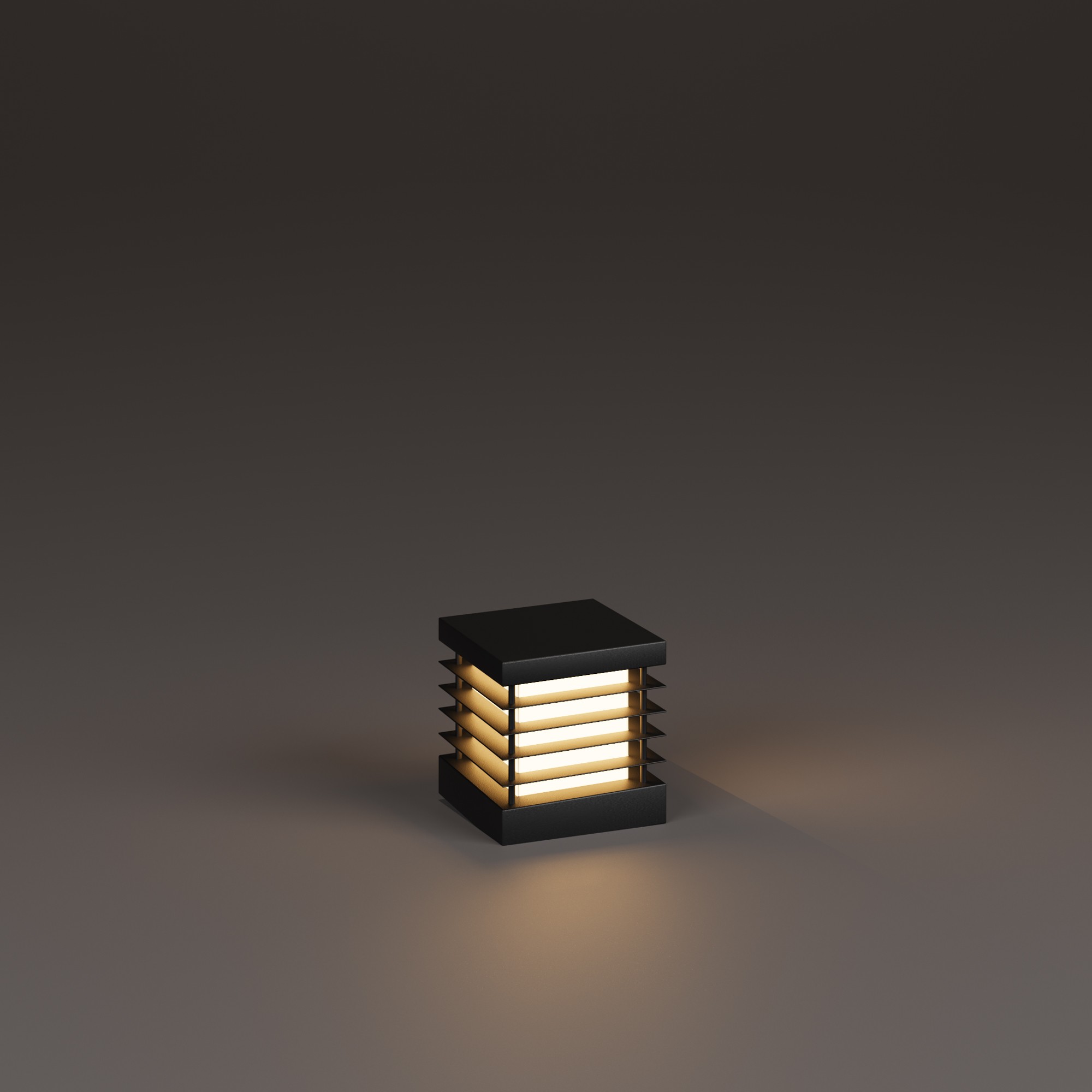 Lumex Serisi Izgaralı Alüminyum Set Üstü Aydınlatma - 18 x 18 x 30 CM
