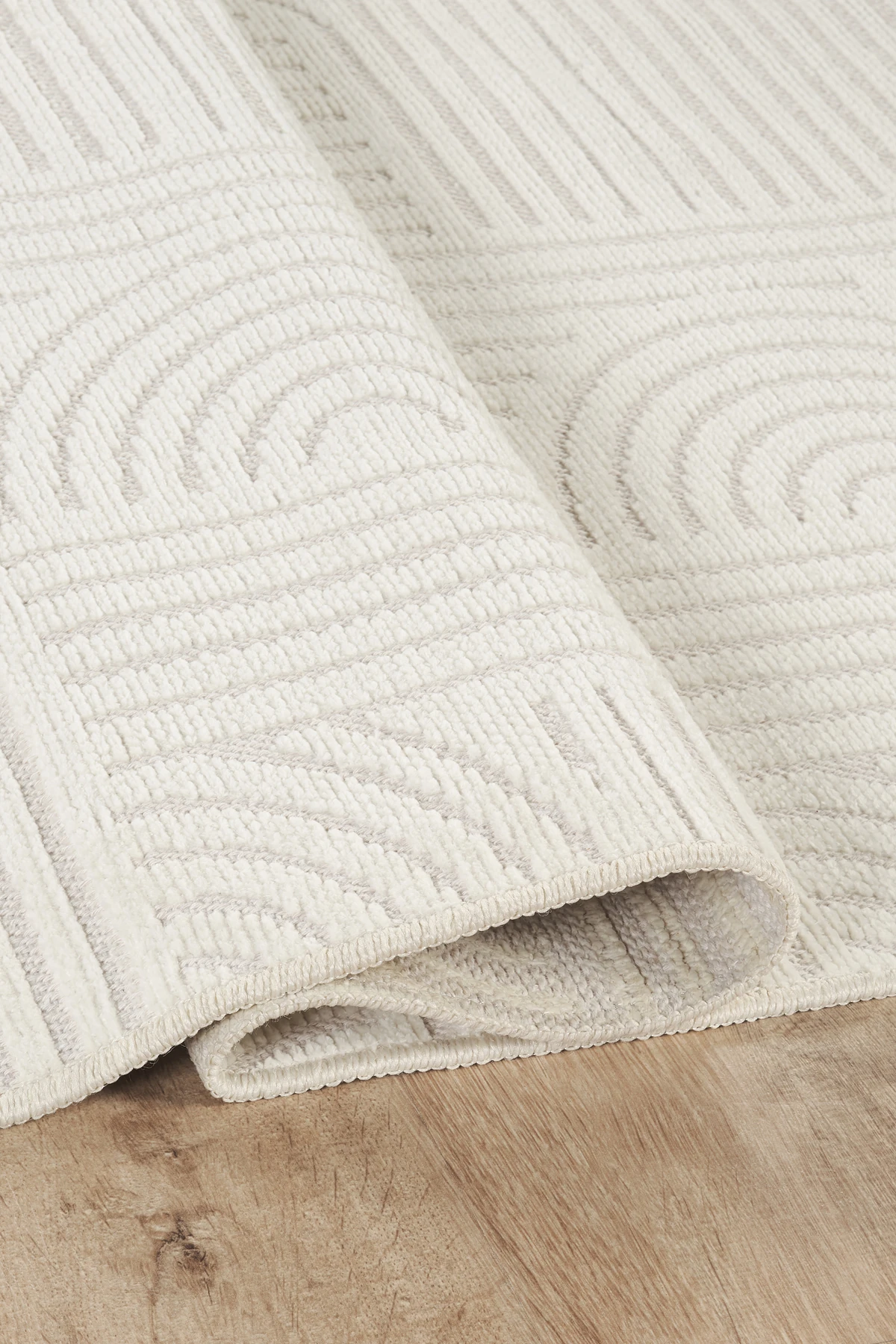 Kaydırmaz Bohem Kilim Makinada Yıkanabilir İnce Yumuşak Salon Koridor Mutfak Banyo Halısı - Krem